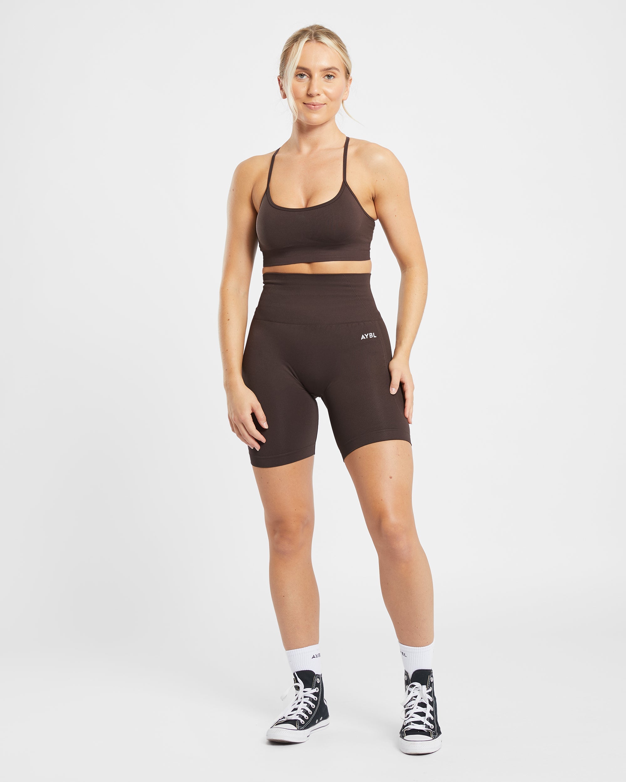 Empower Seamless Cycling Shorts - Cocoa Brown