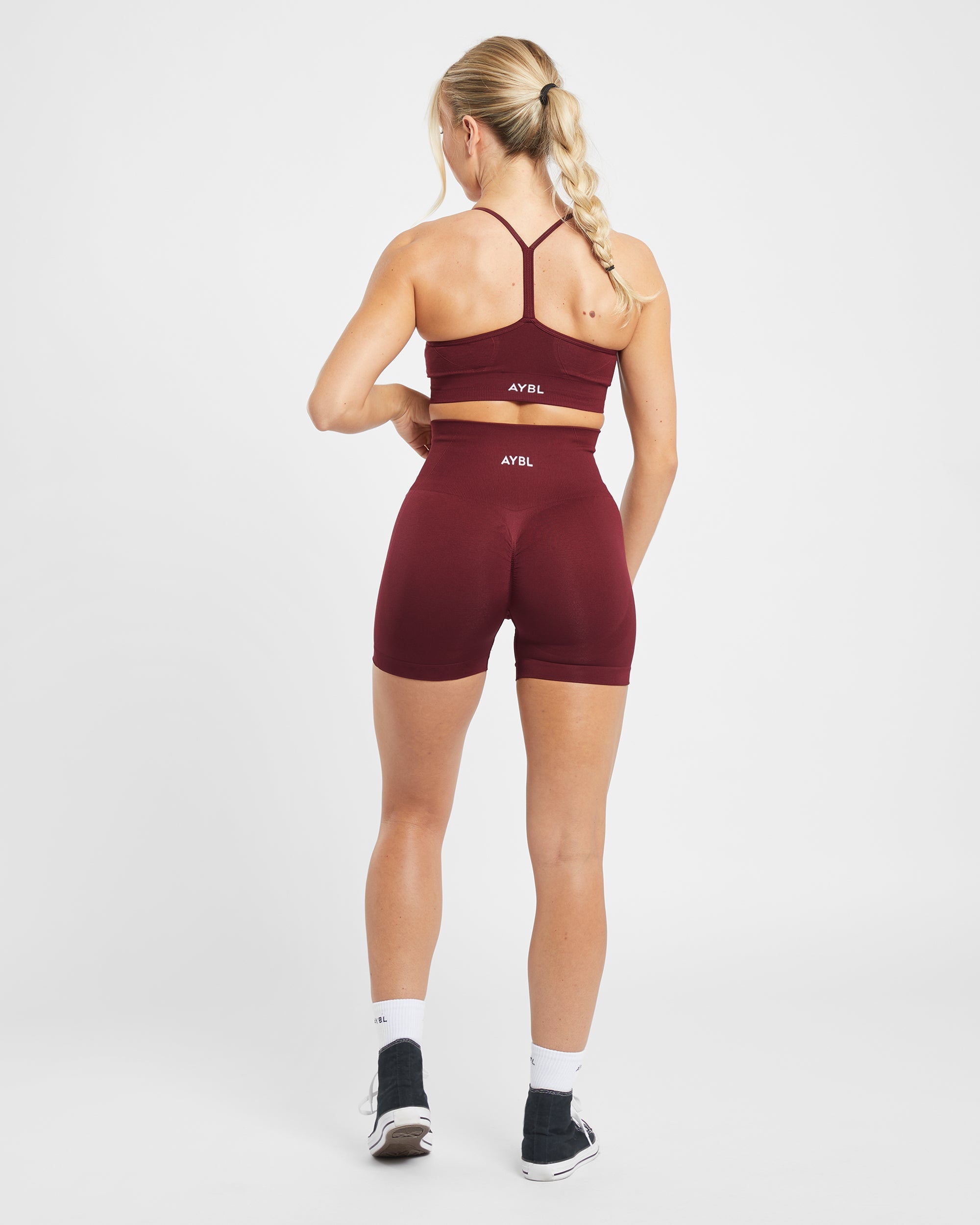 Empower Seamless Shorts - Red Wine