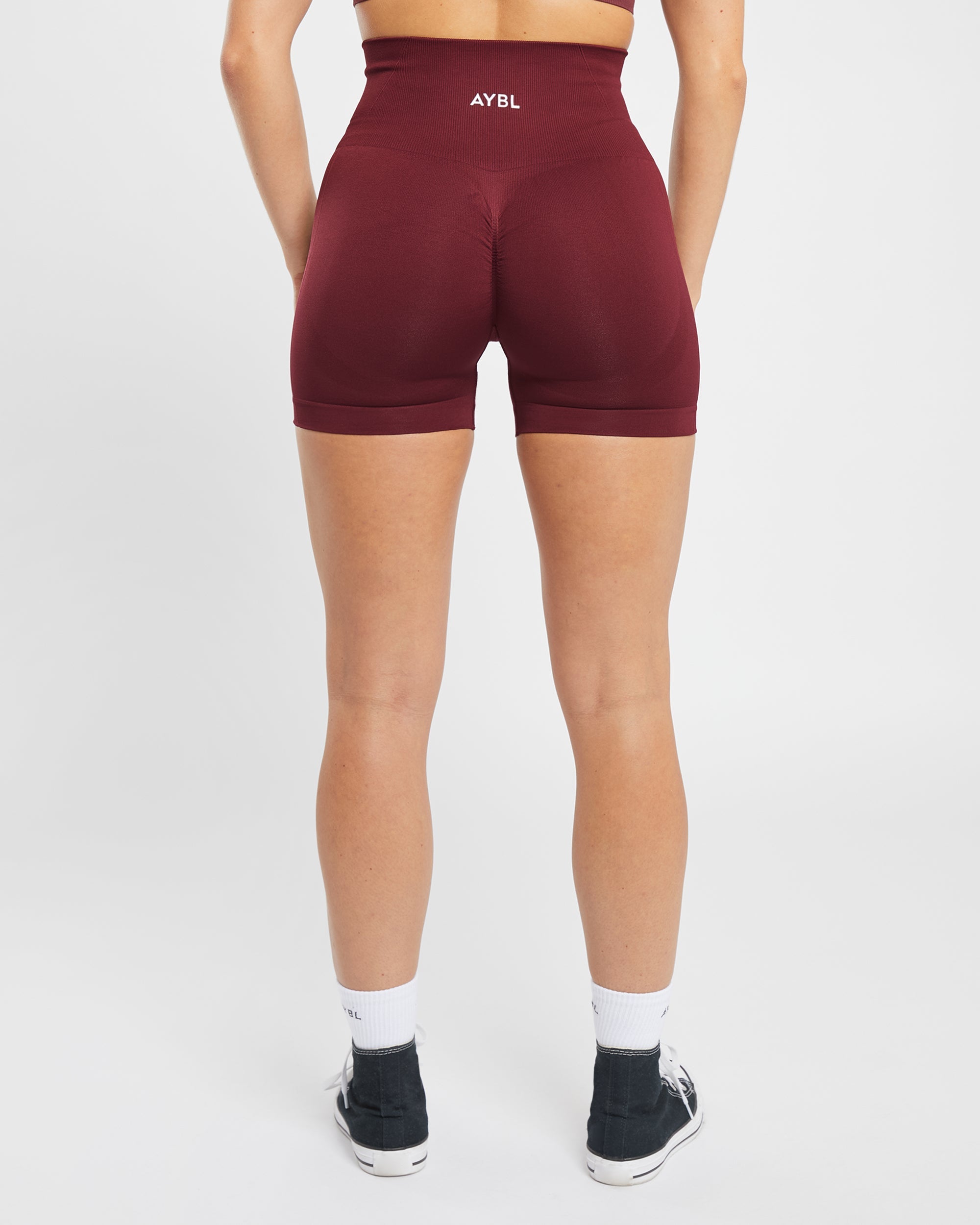 Empower Seamless Shorts - Red Wine