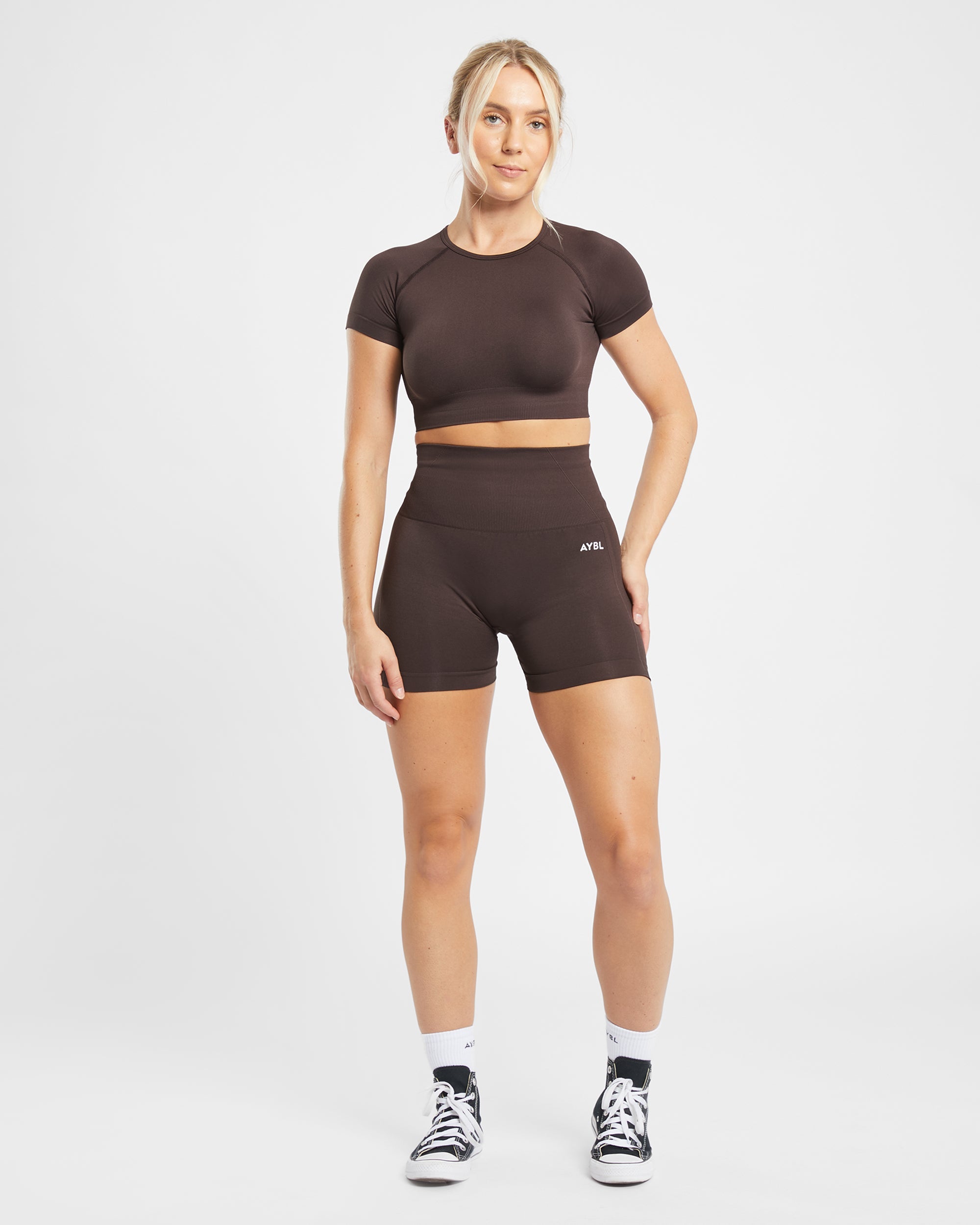 Empower Seamless Shorts - Cocoa Brown