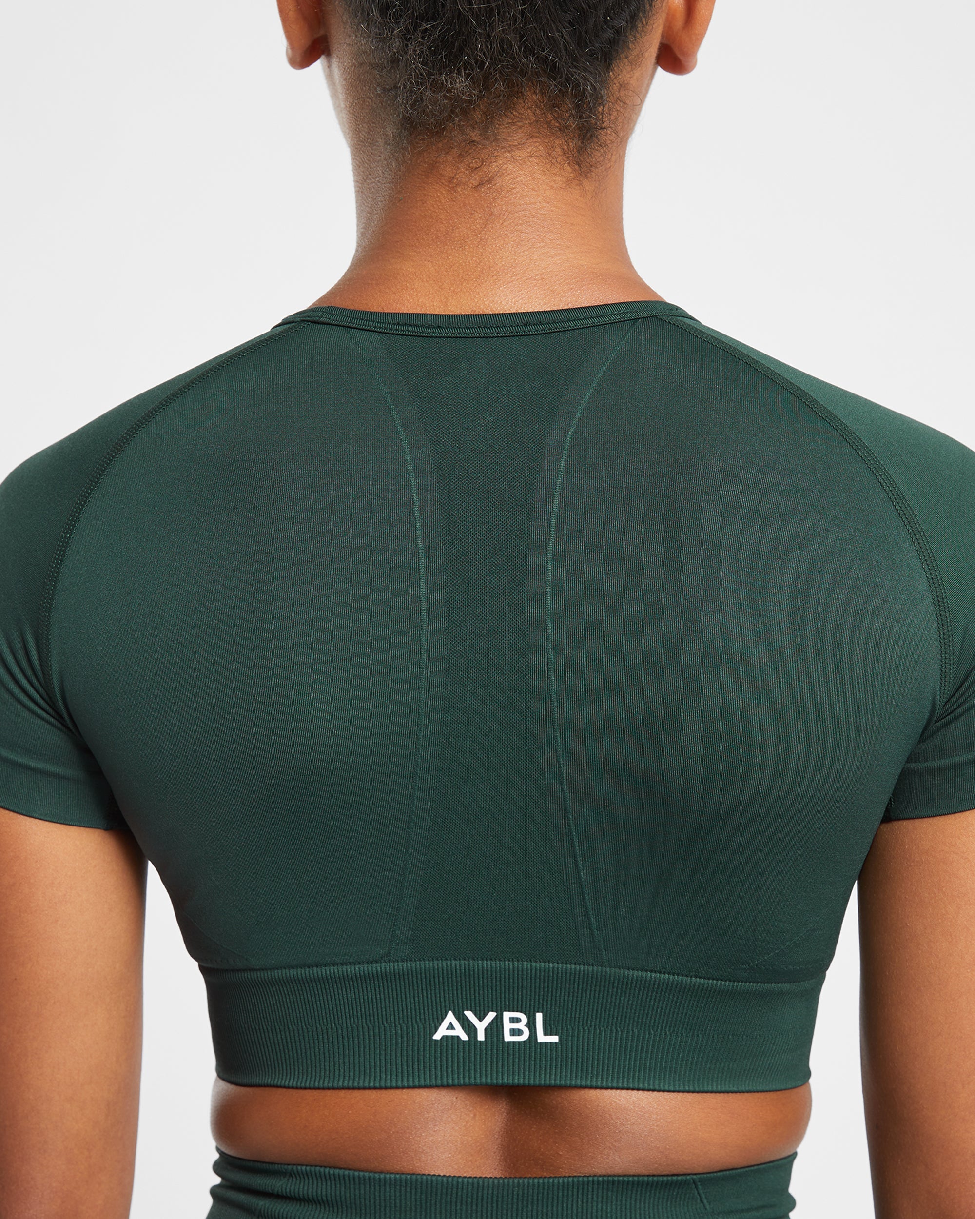 Empower Seamless Crop Top - Dark Green