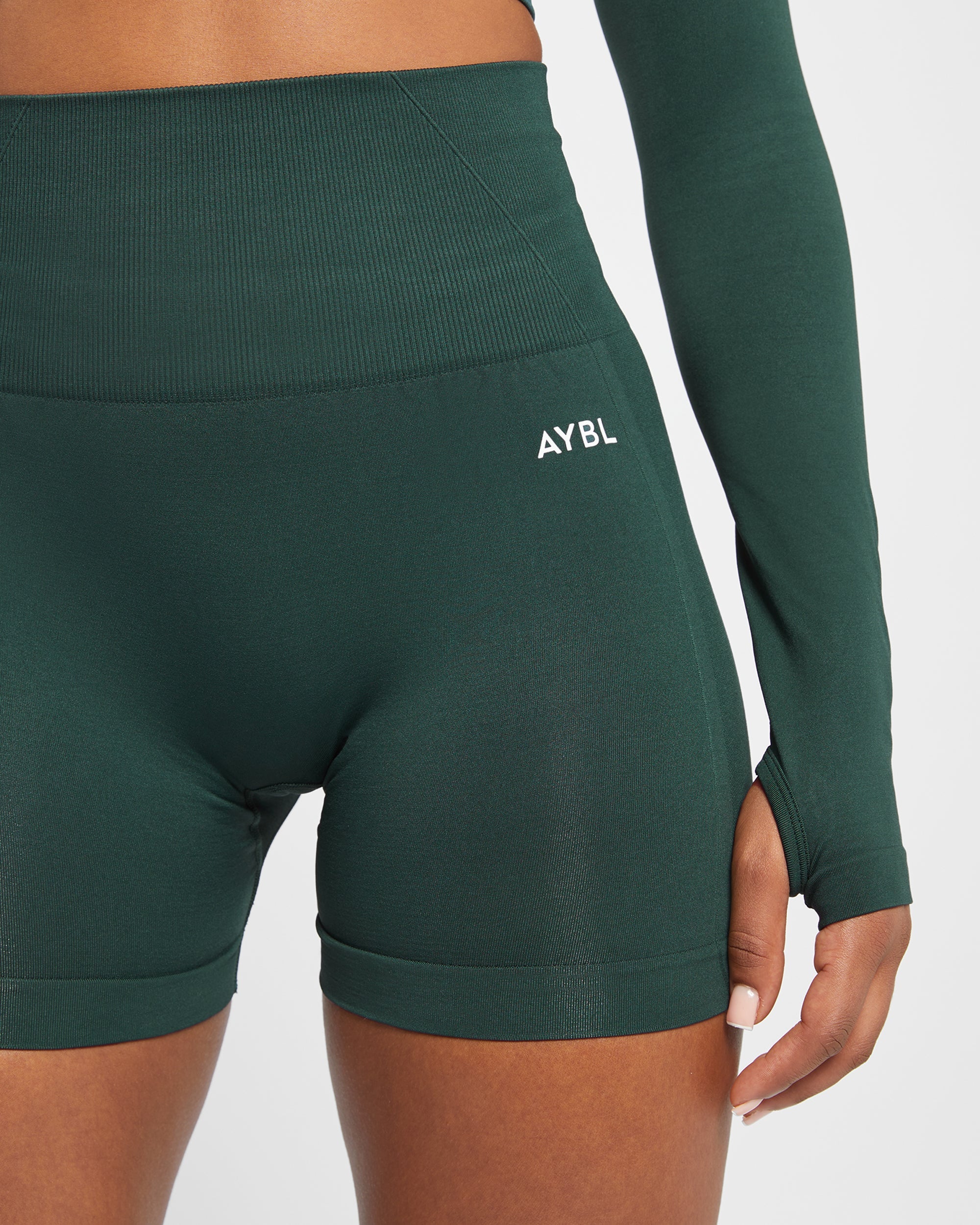 Empower Seamless Shorts - Dark Green