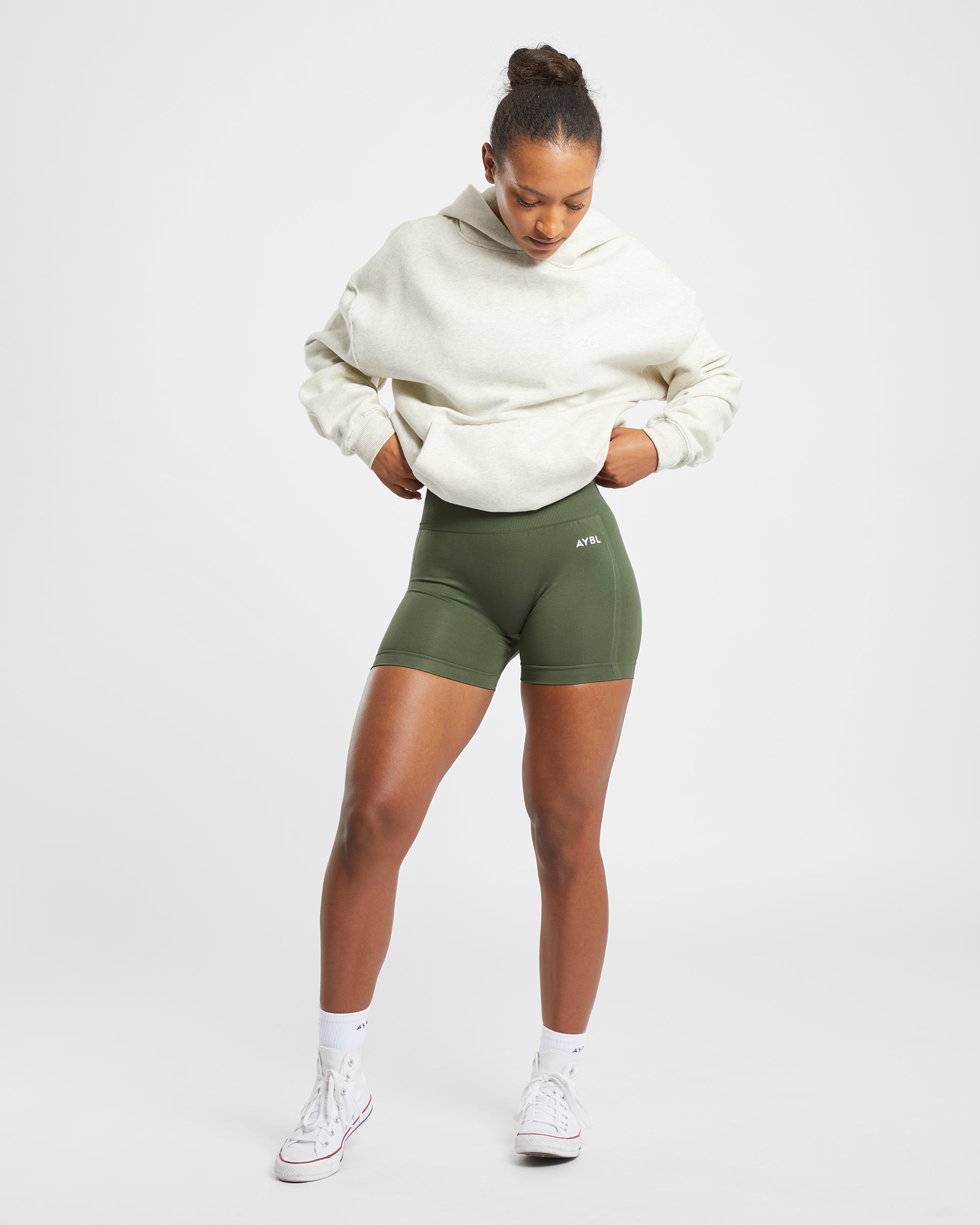 Empower Seamless Shorts - Khaki Green