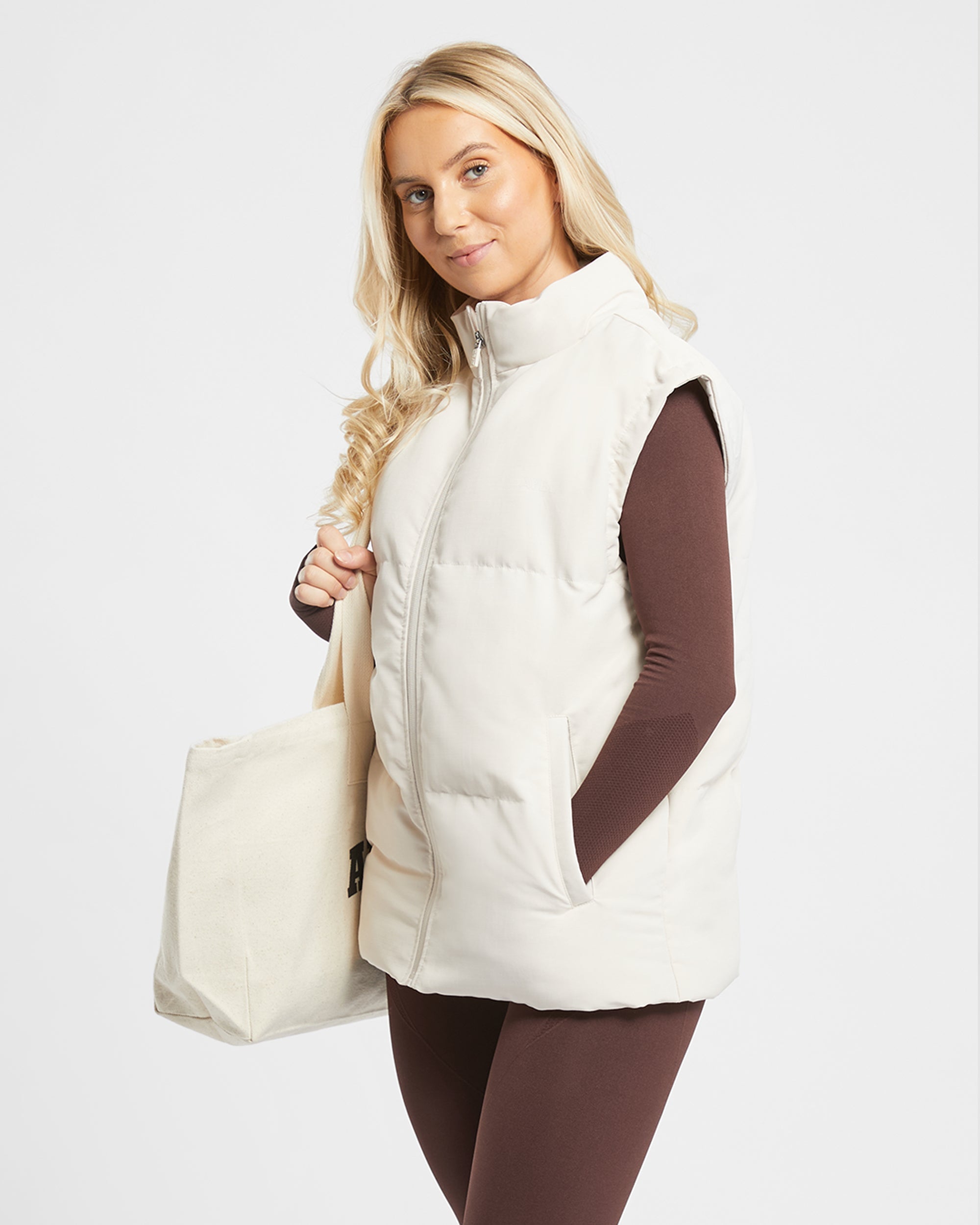 Everyday Oversized Gilet - Sand