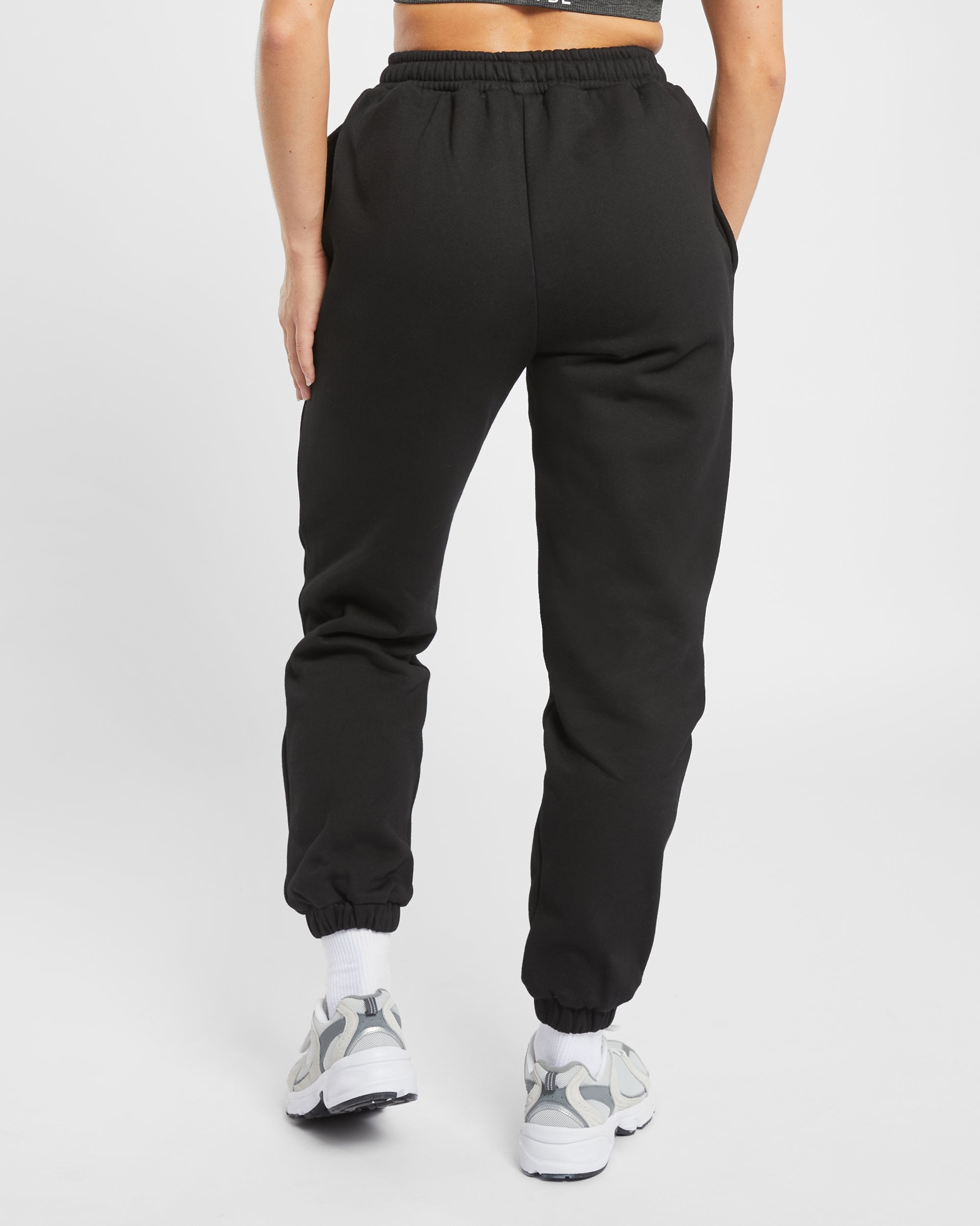 Premium Oversized Joggers - Black