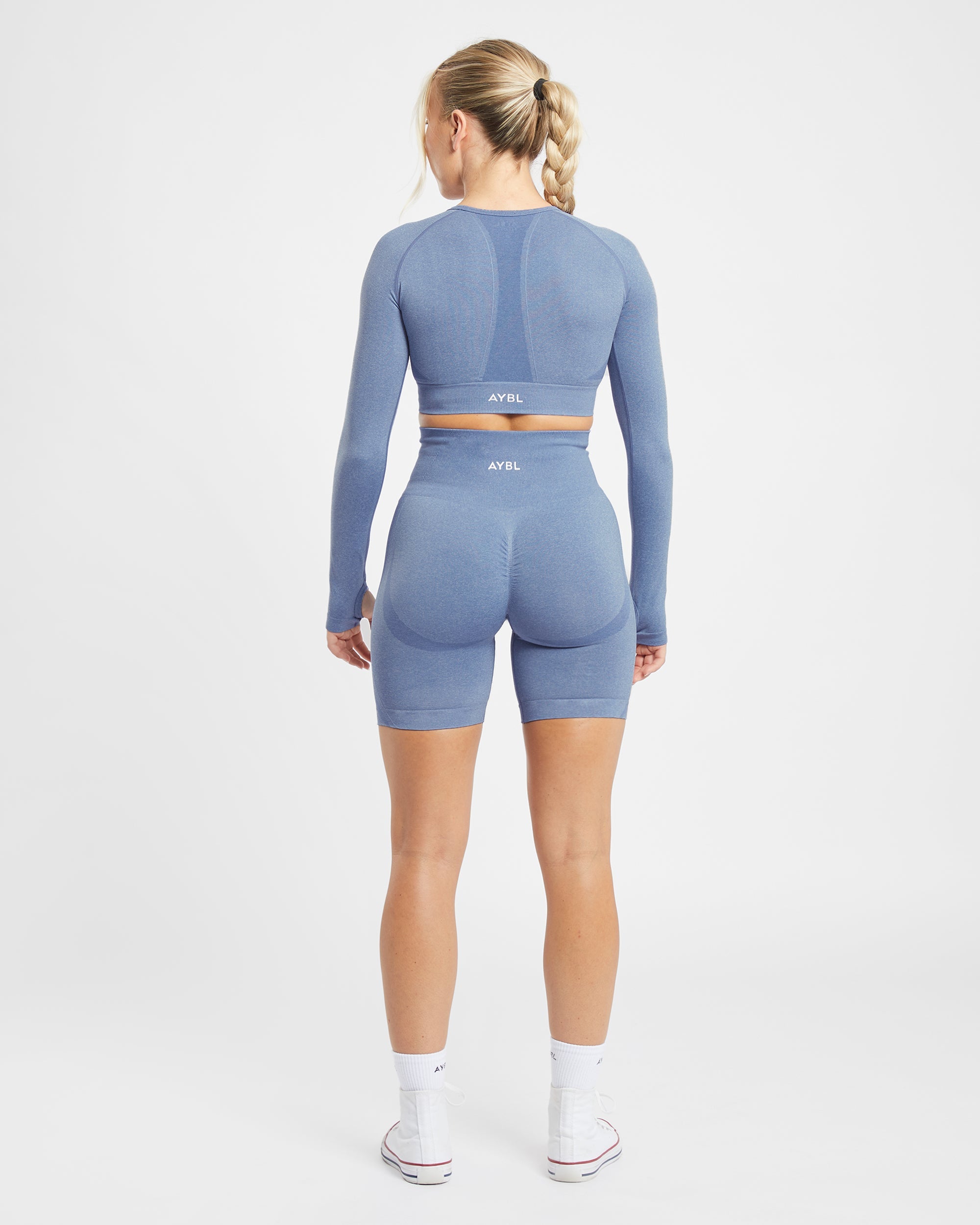 Empower Seamless Cycling Shorts - Blue Marl