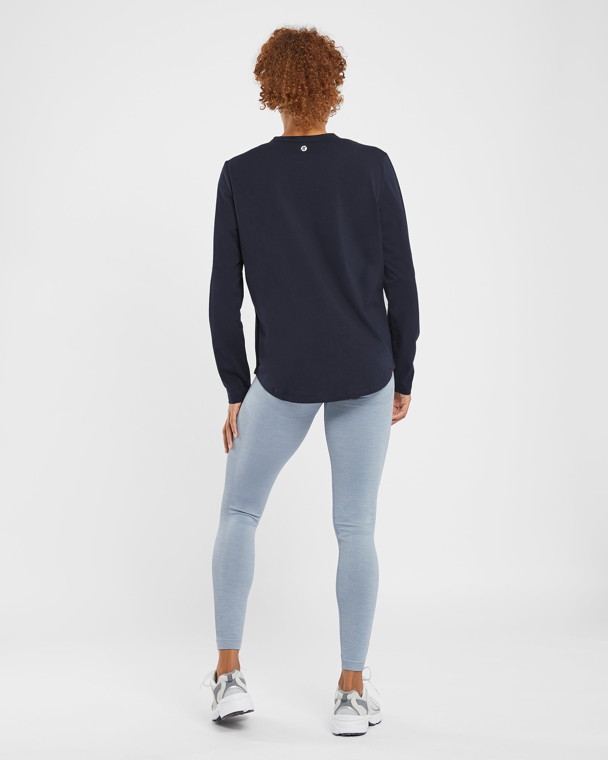 Everyday Relaxed Long Sleeve T Shirt - Navy