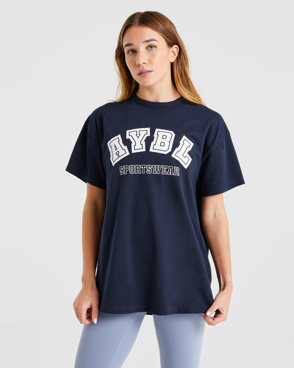 AYBL Sports Oversized T Shirt - Navy – AYBL USA