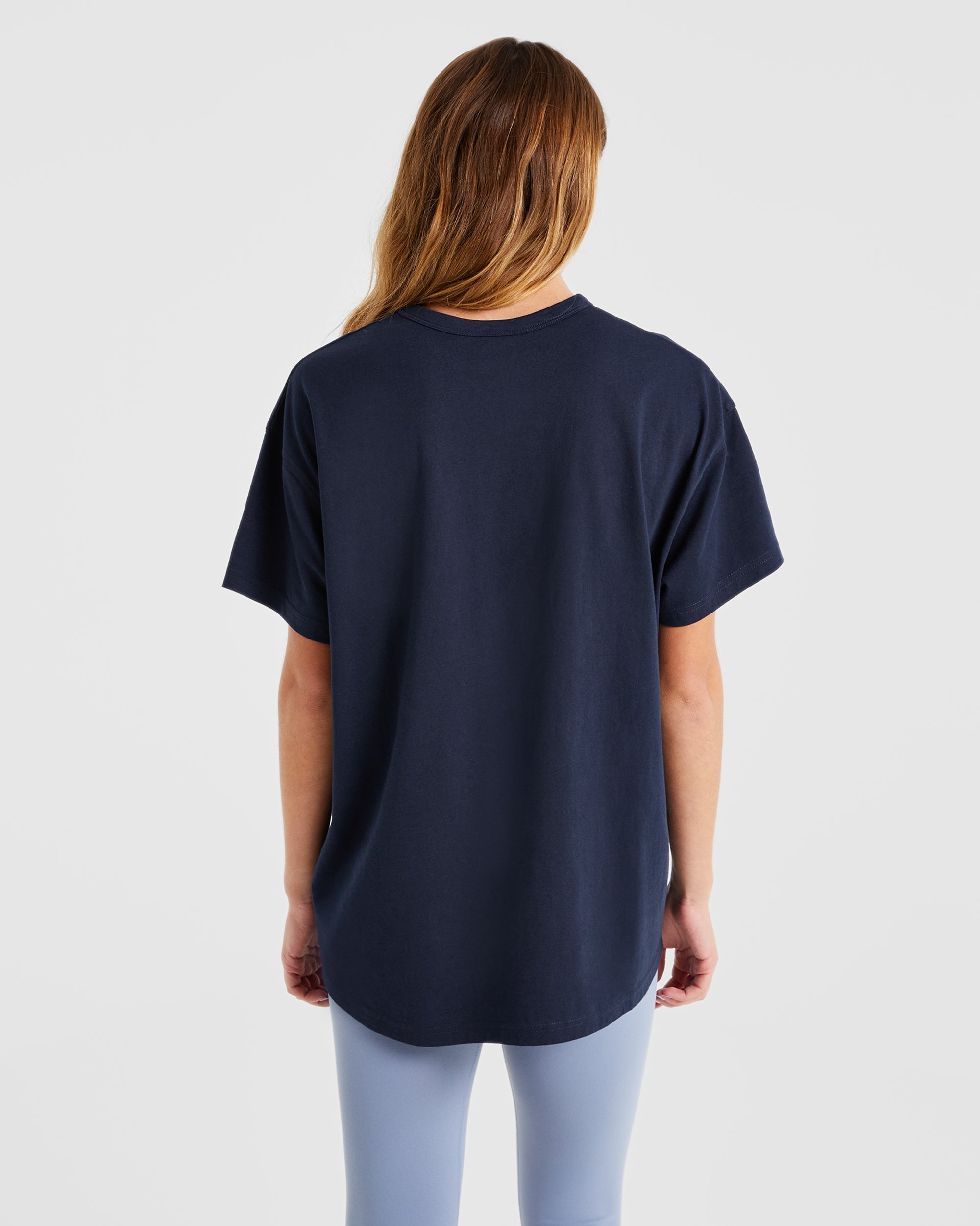 AYBL Sports Oversized T Shirt - Navy