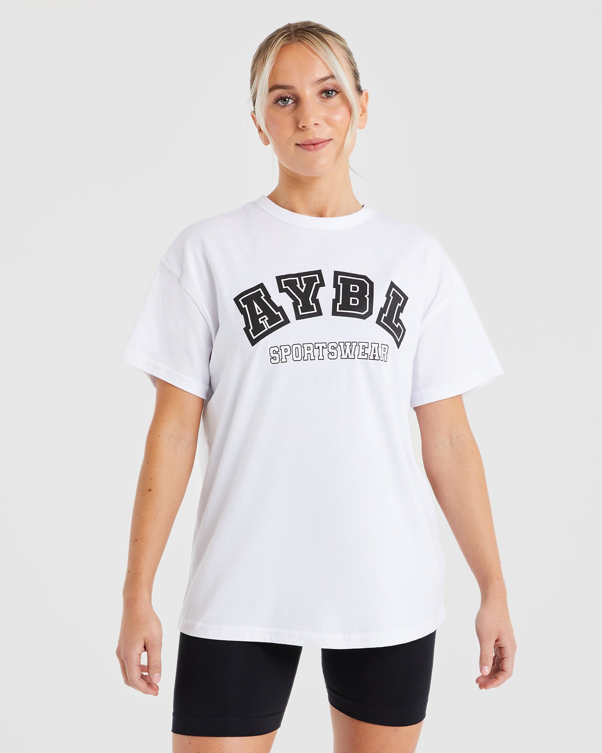 AYBL Sports Oversized T Shirt - White