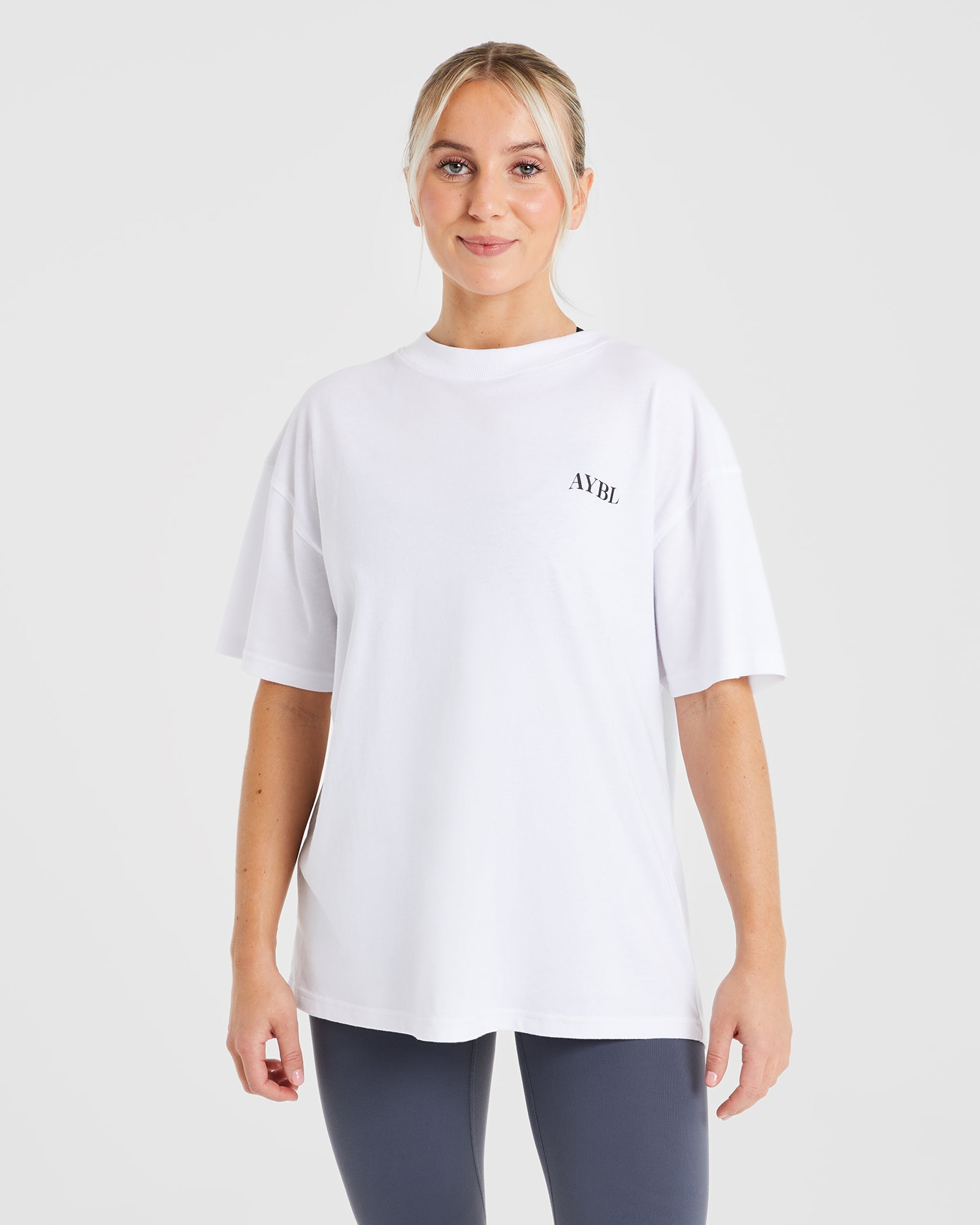 Be Good To Yourself Oversized T Shirt - White