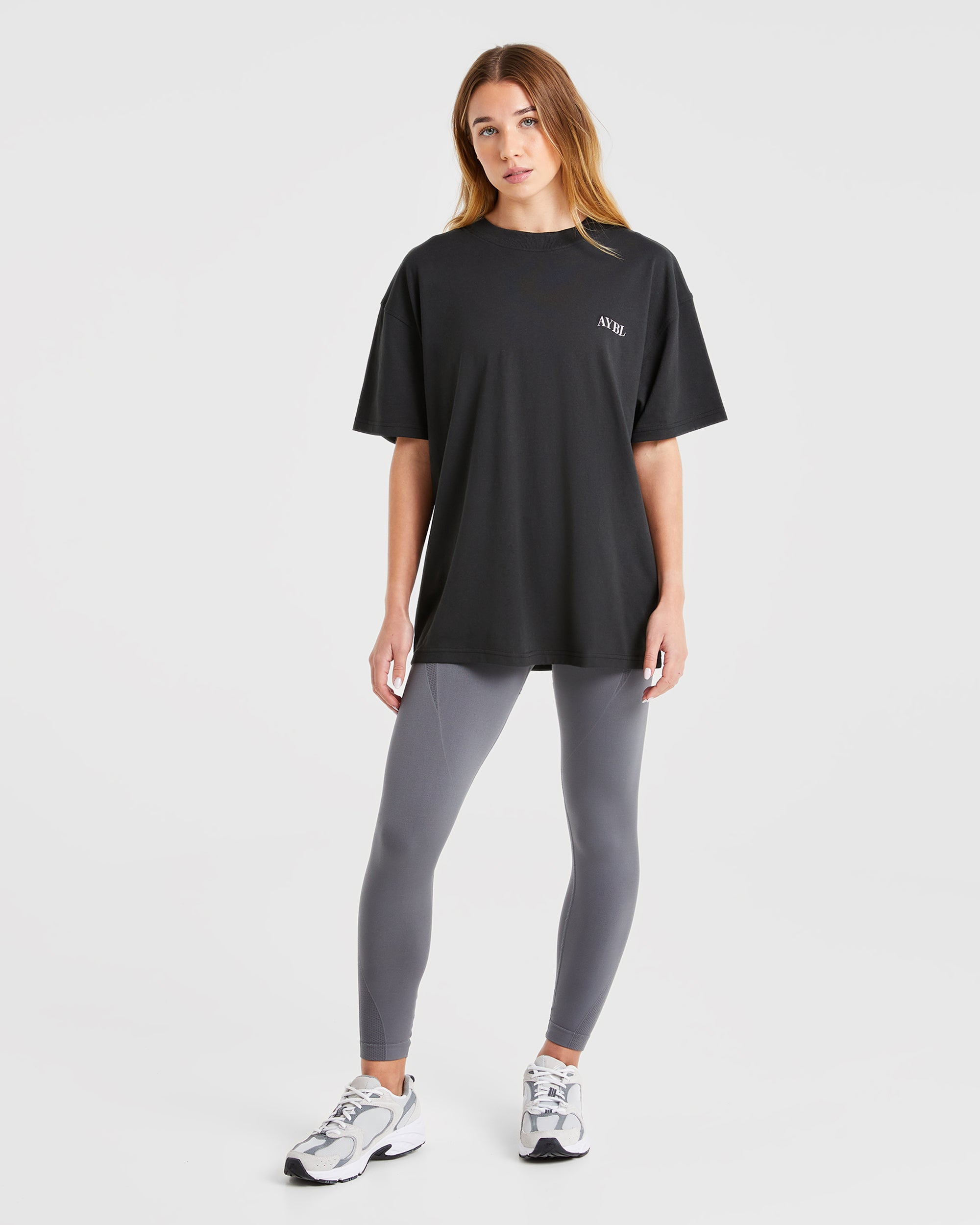 Be Good To Yourself Oversized T Shirt - Black