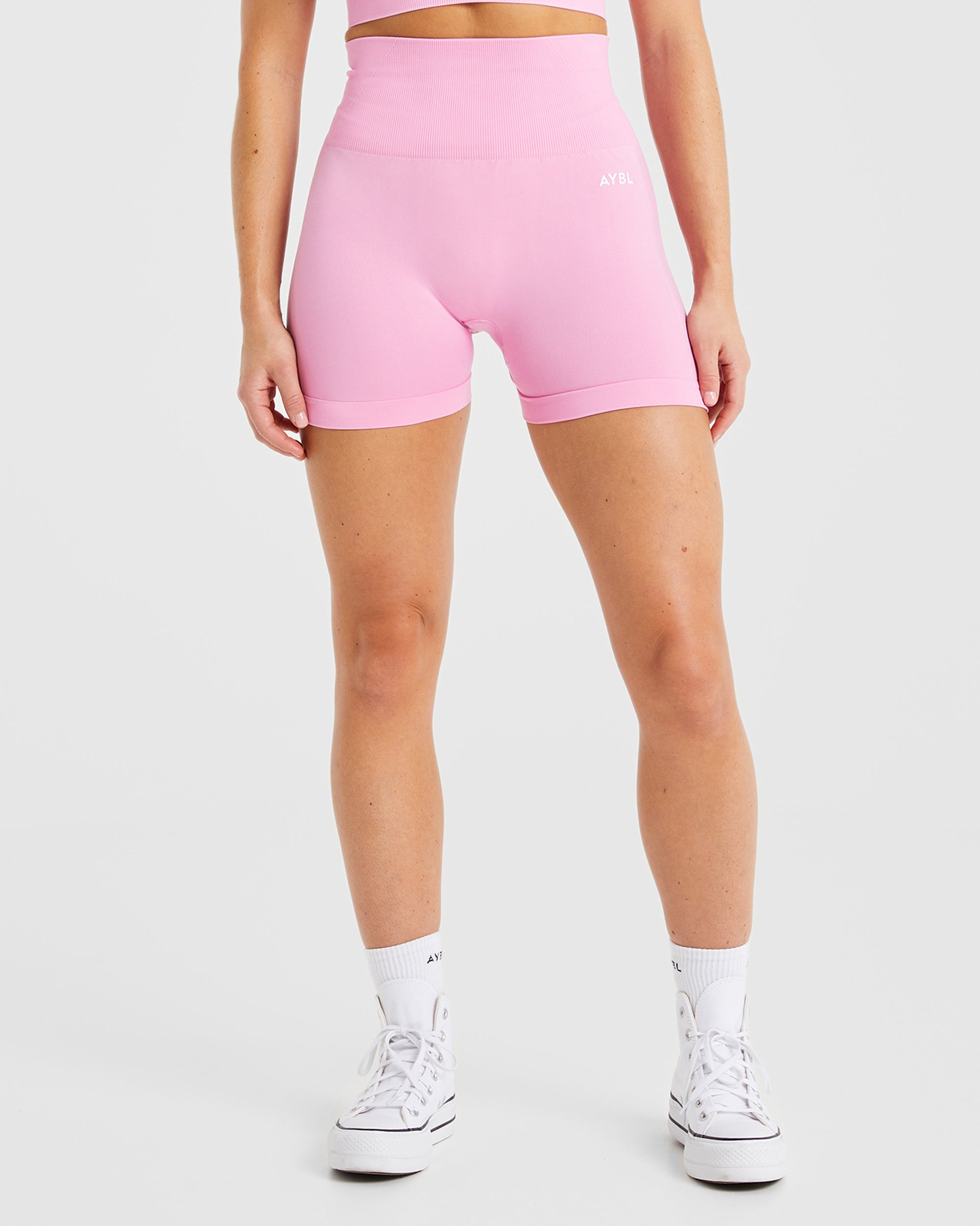 Empower Seamless Shorts - Baby Pink