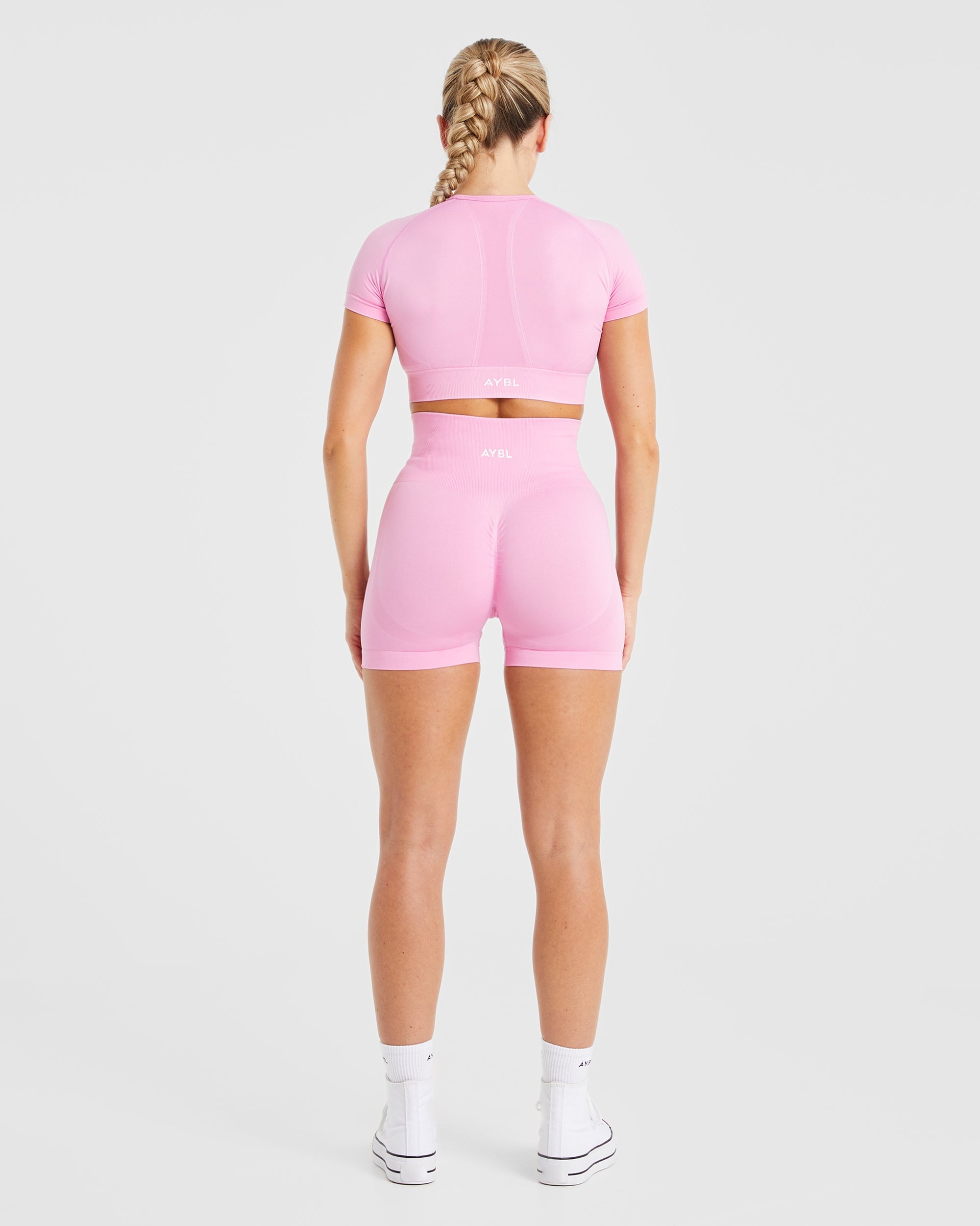 Empower Seamless Shorts - Baby Pink