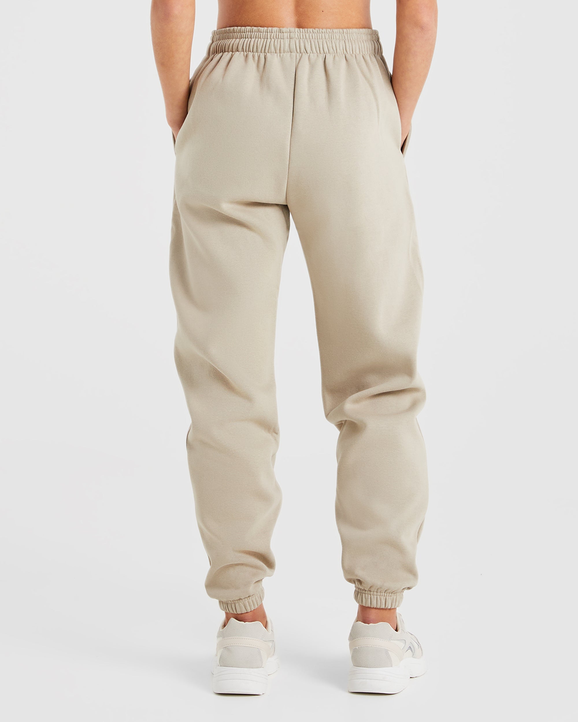 Premium Oversized Joggers - Light Taupe