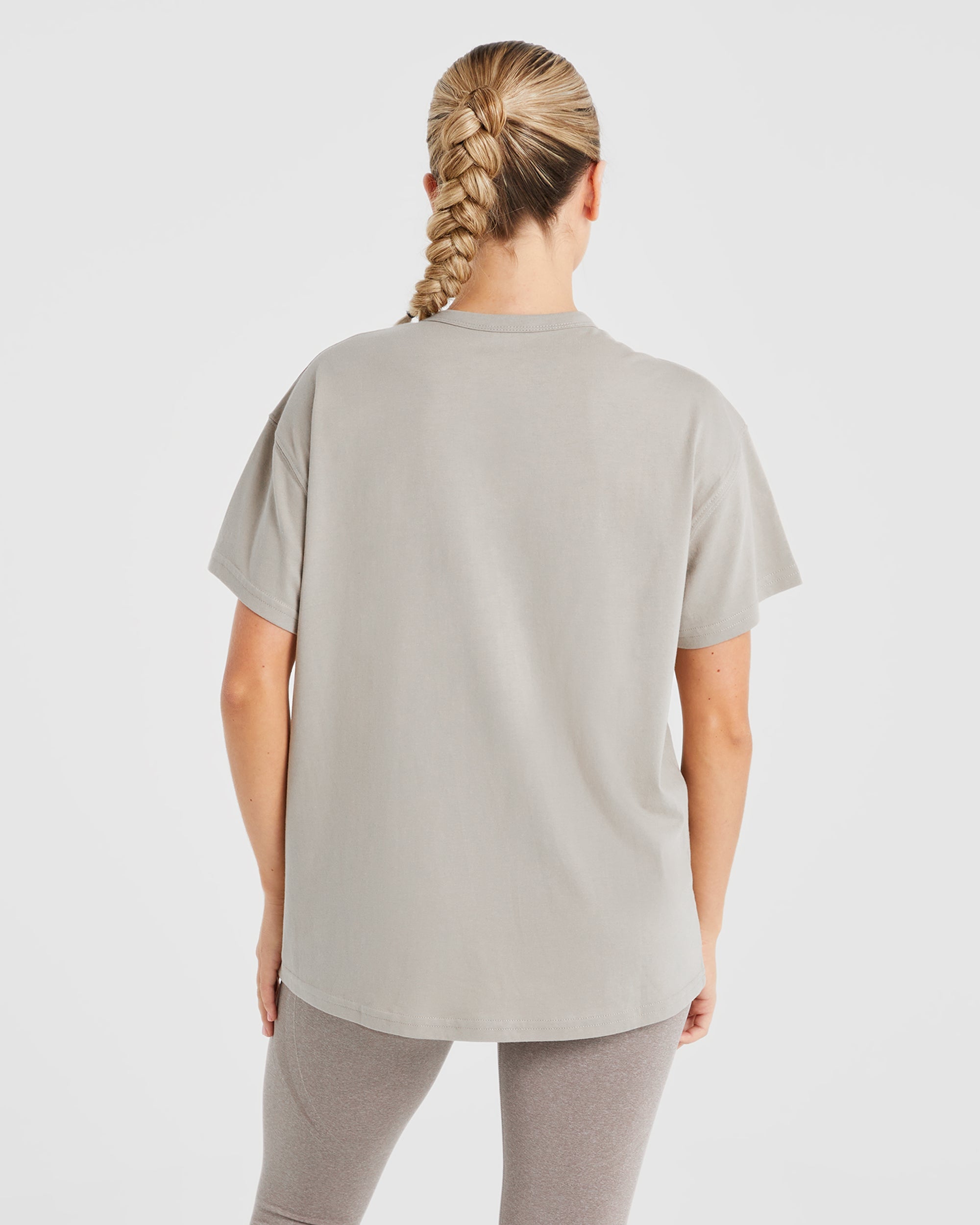 Mind Body Control Oversized T Shirt - Muted Oak