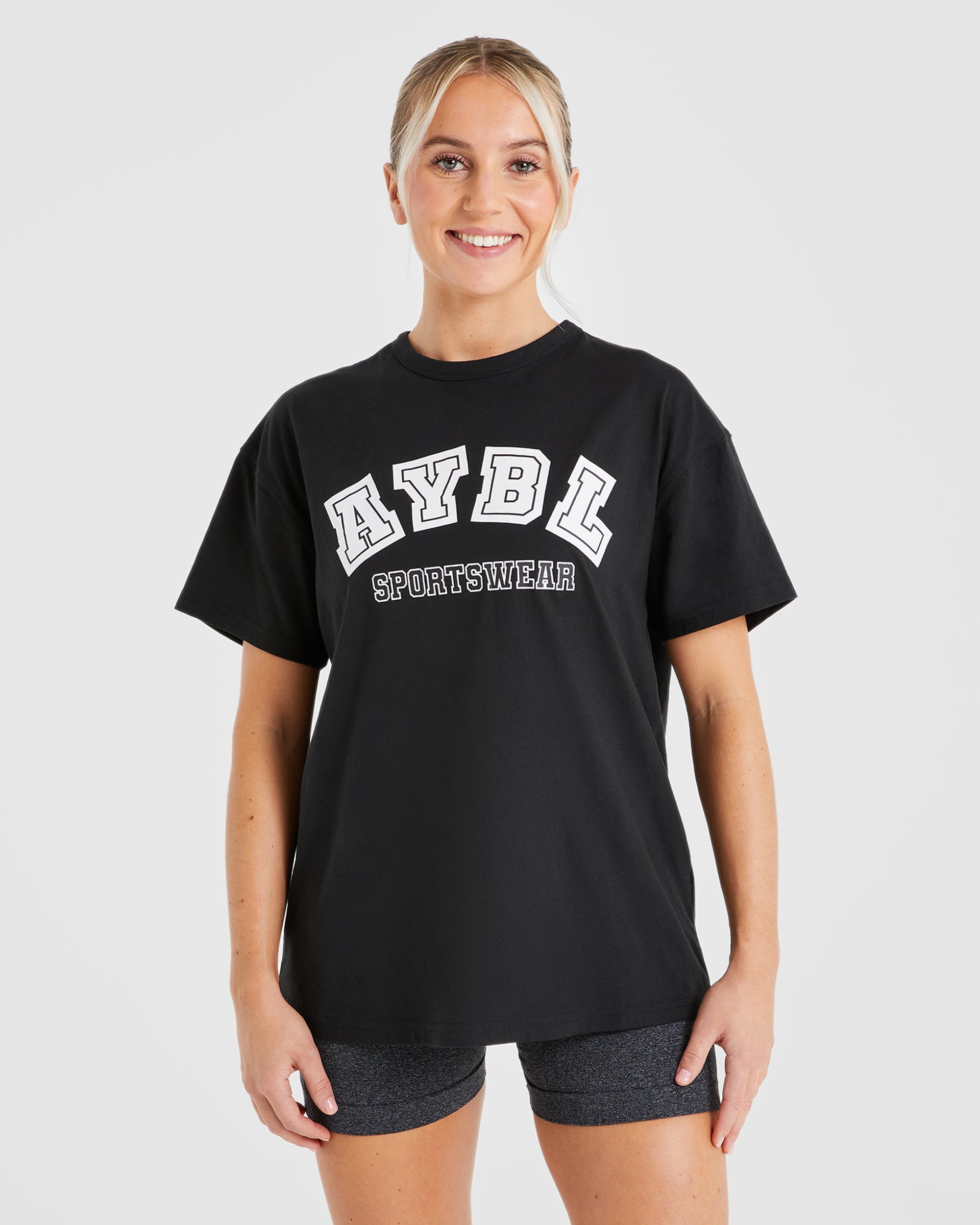 AYBL Sports Oversized T Shirt - Black