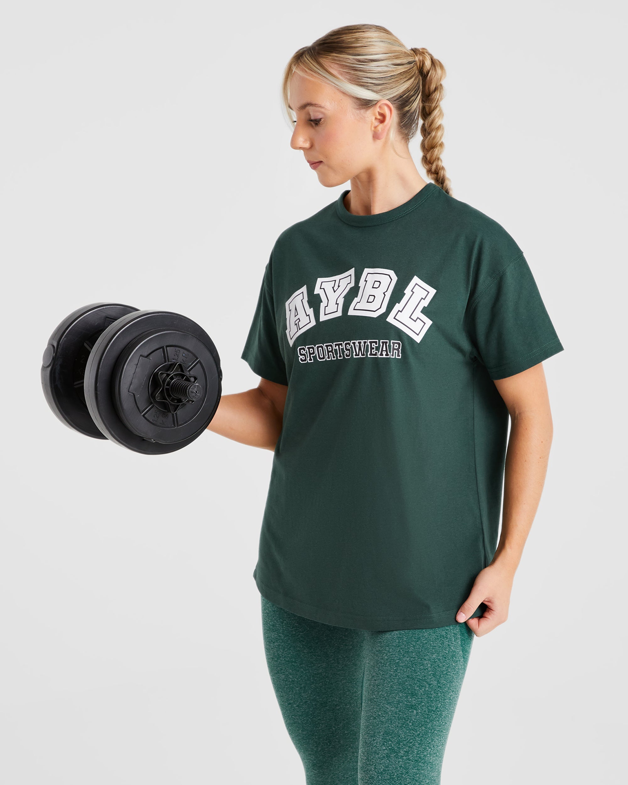 AYBL Sports Oversized T Shirt - Forest Green