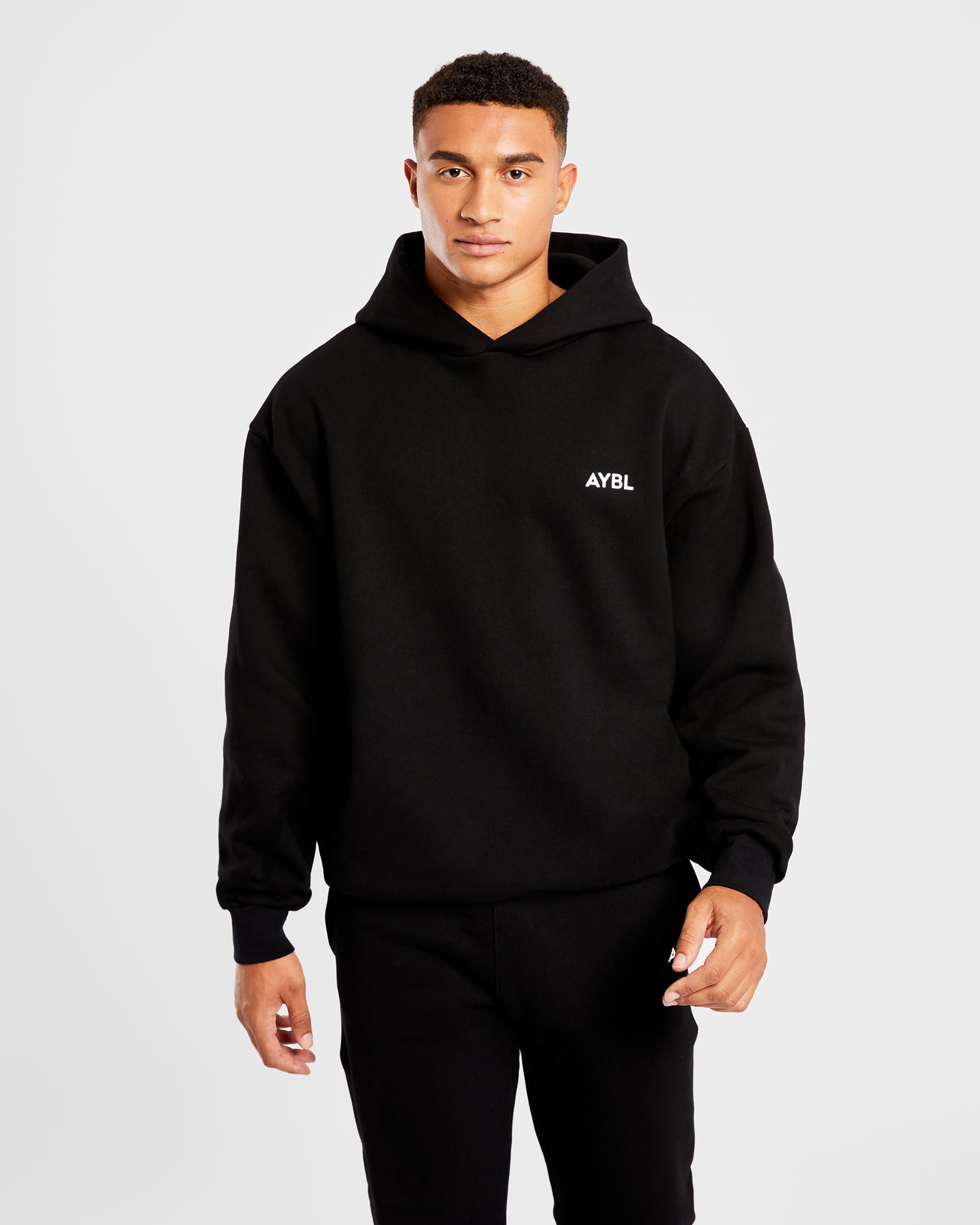 Essential Oversized Hoodie - Black