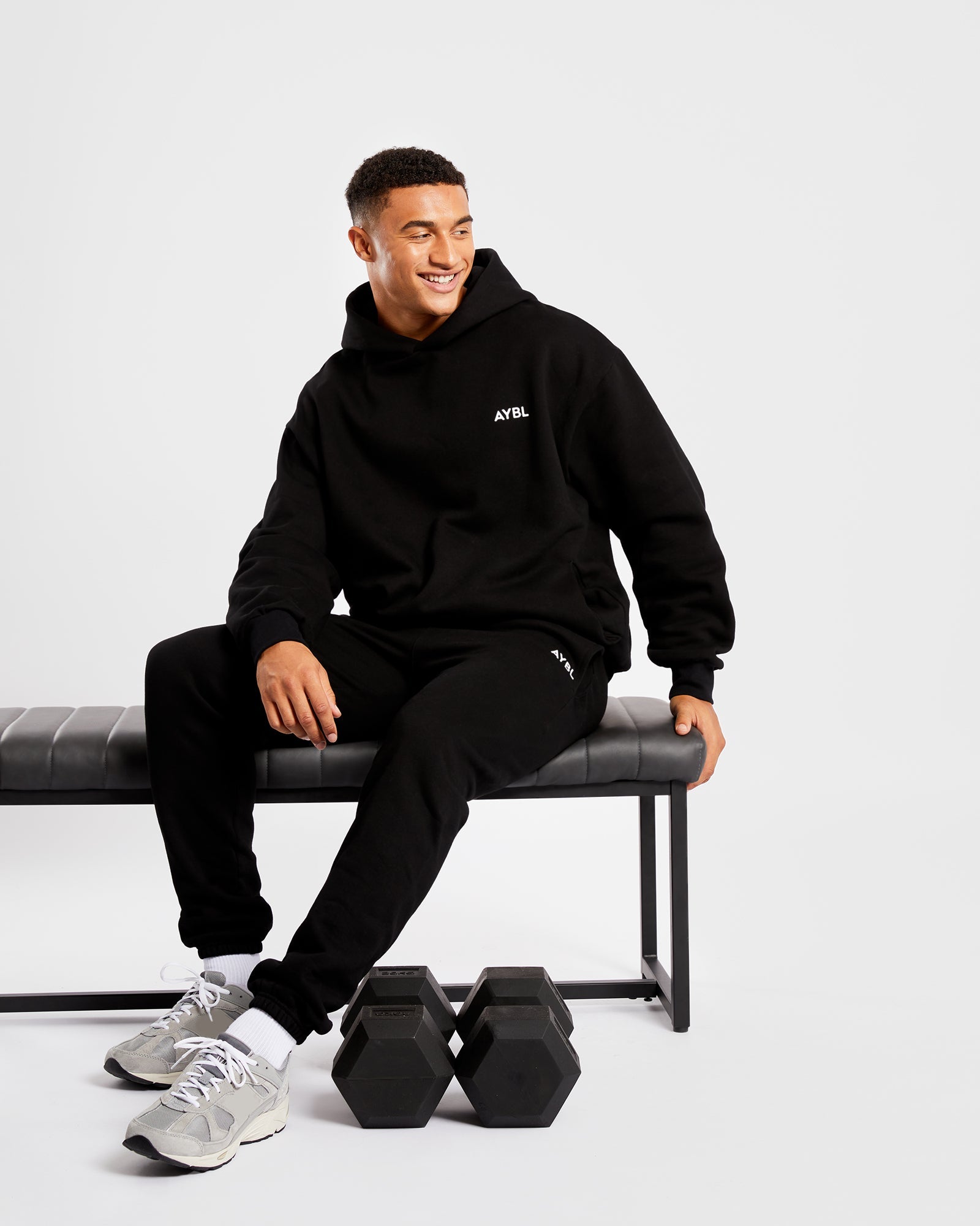 Essential Oversized Hoodie - Black