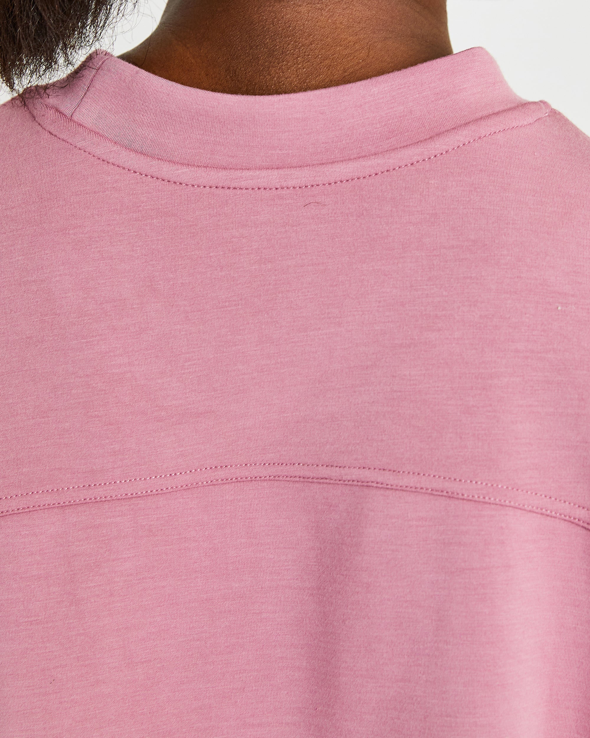 Oversized Crop Jumper - Rose Pink