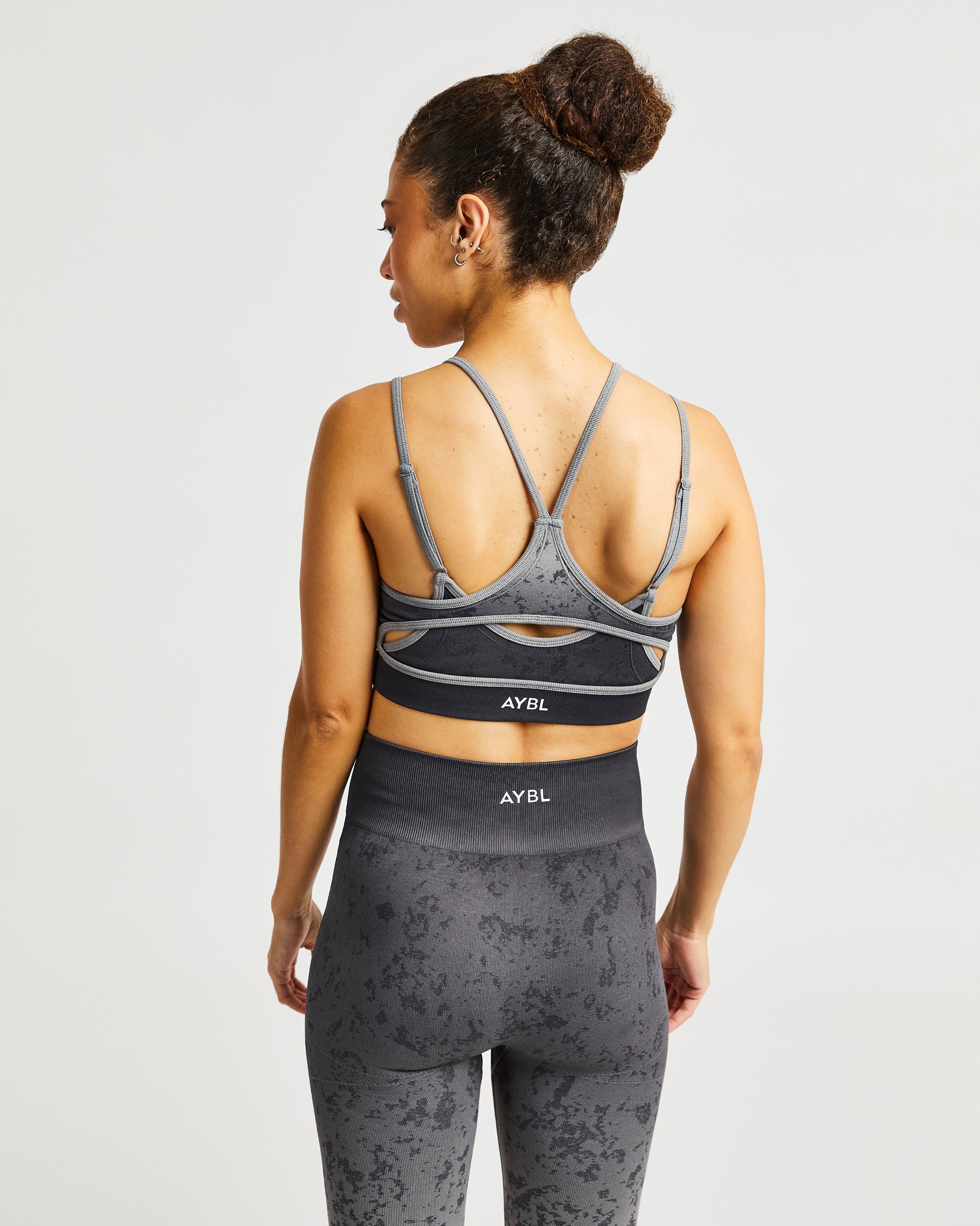 Flare Seamless Sports Bra - Grey