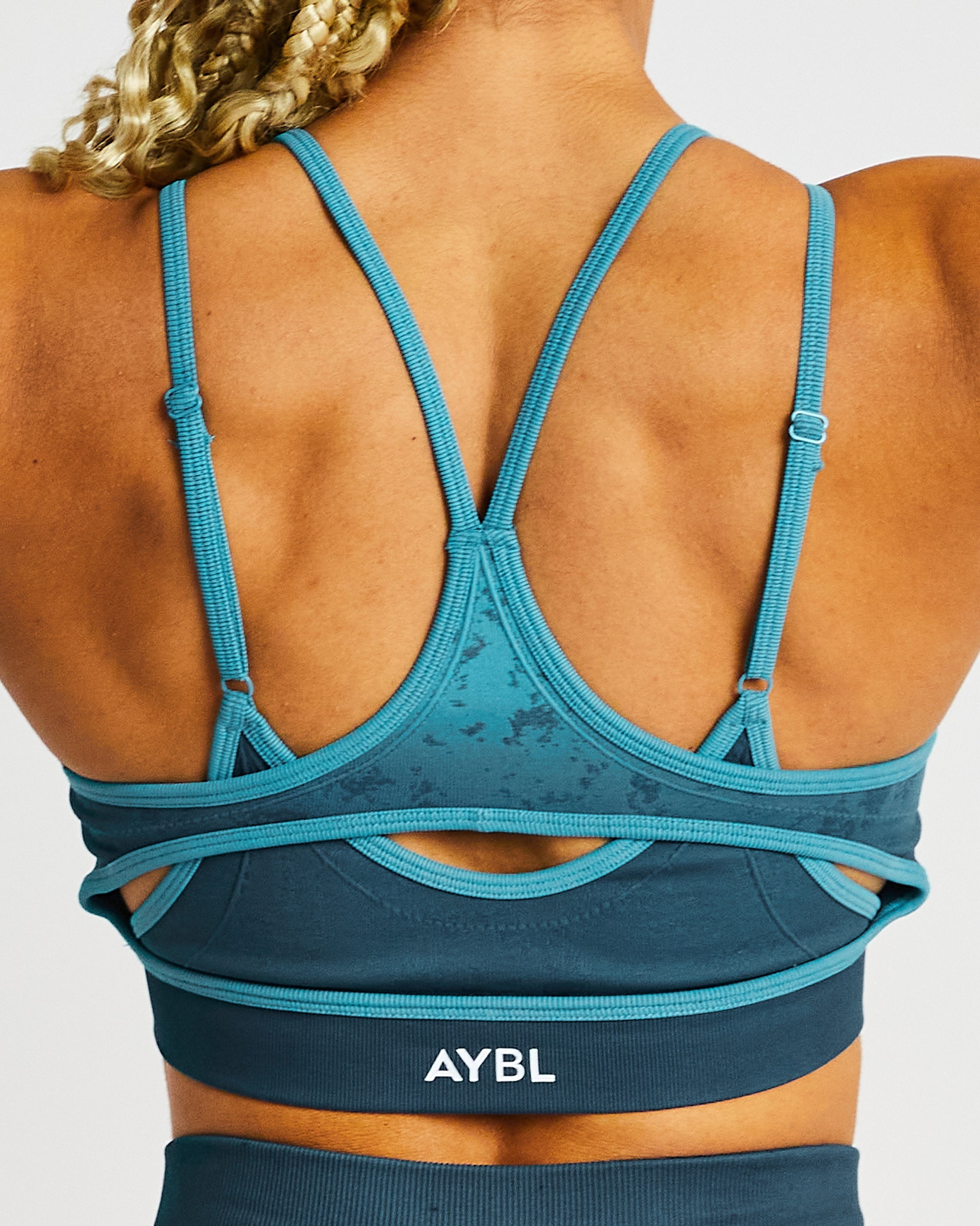 Flare Seamless Sports Bra - Teal