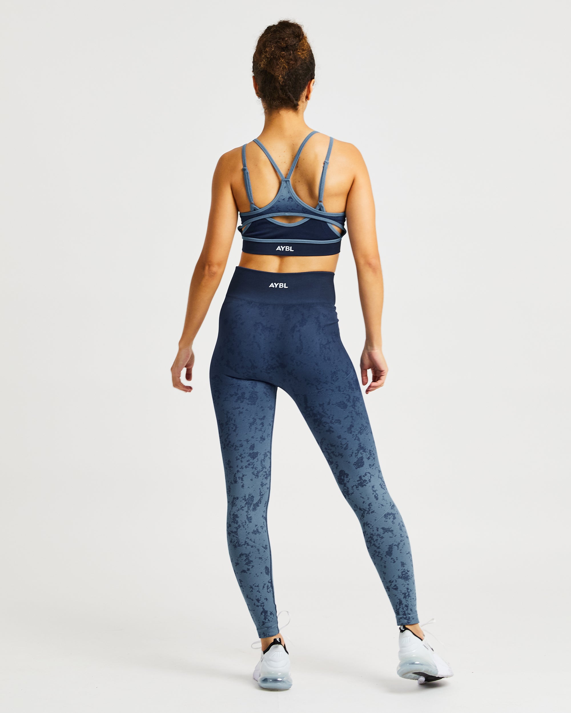 Flare seamless sports bra - blue