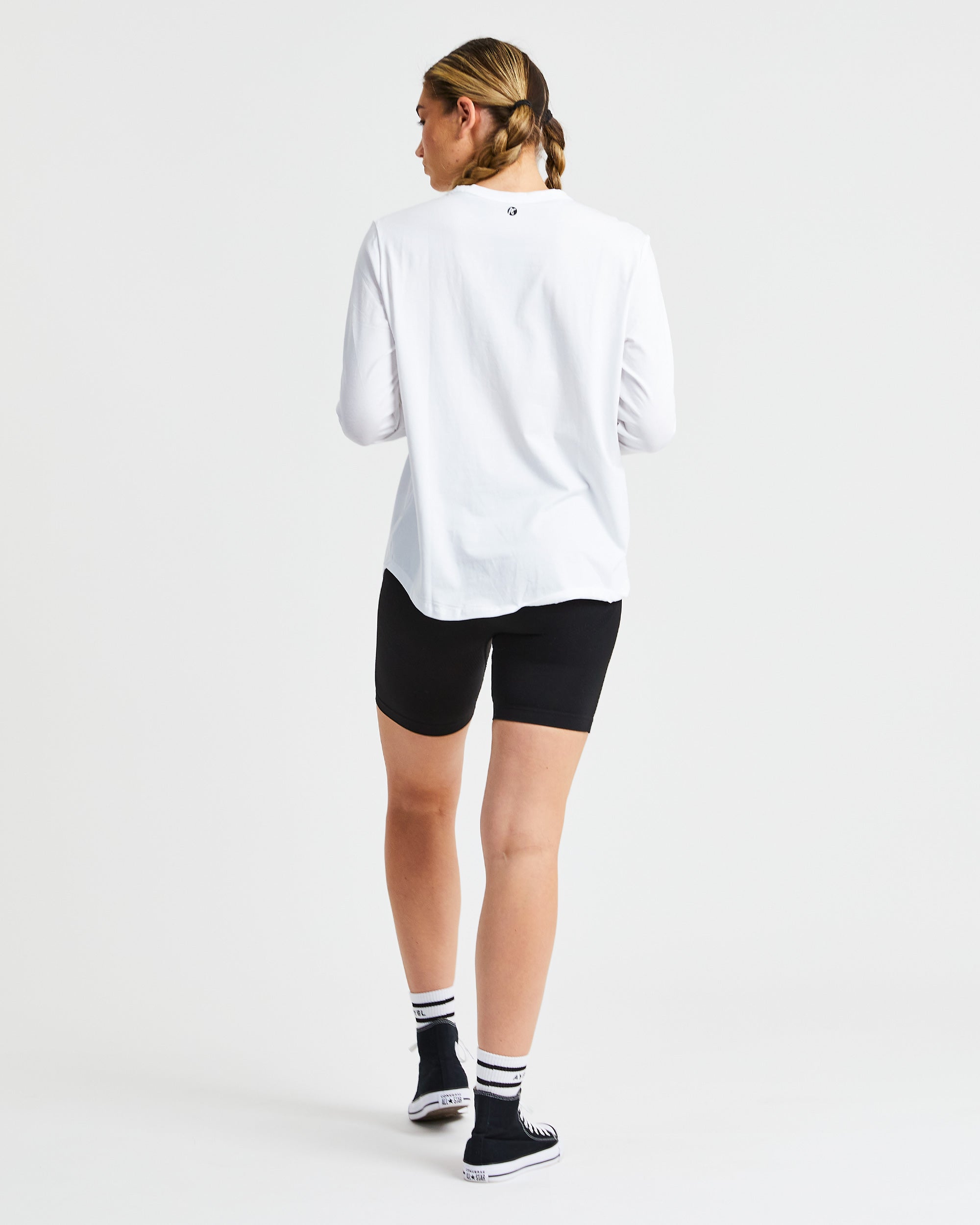 Everyday Relaxed Long Sleeve T Shirt - White