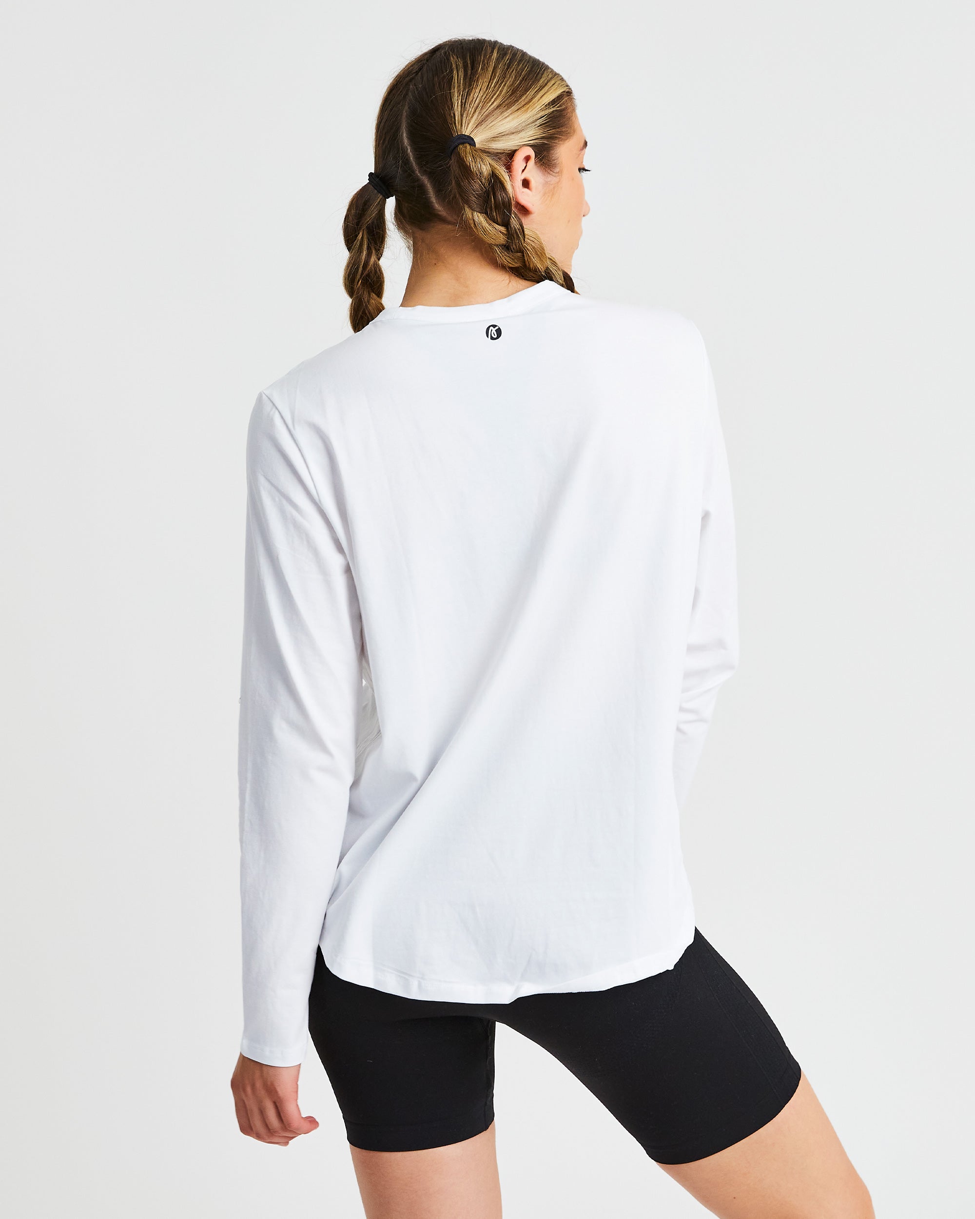 Everyday Relaxed Long Sleeve T Shirt - White