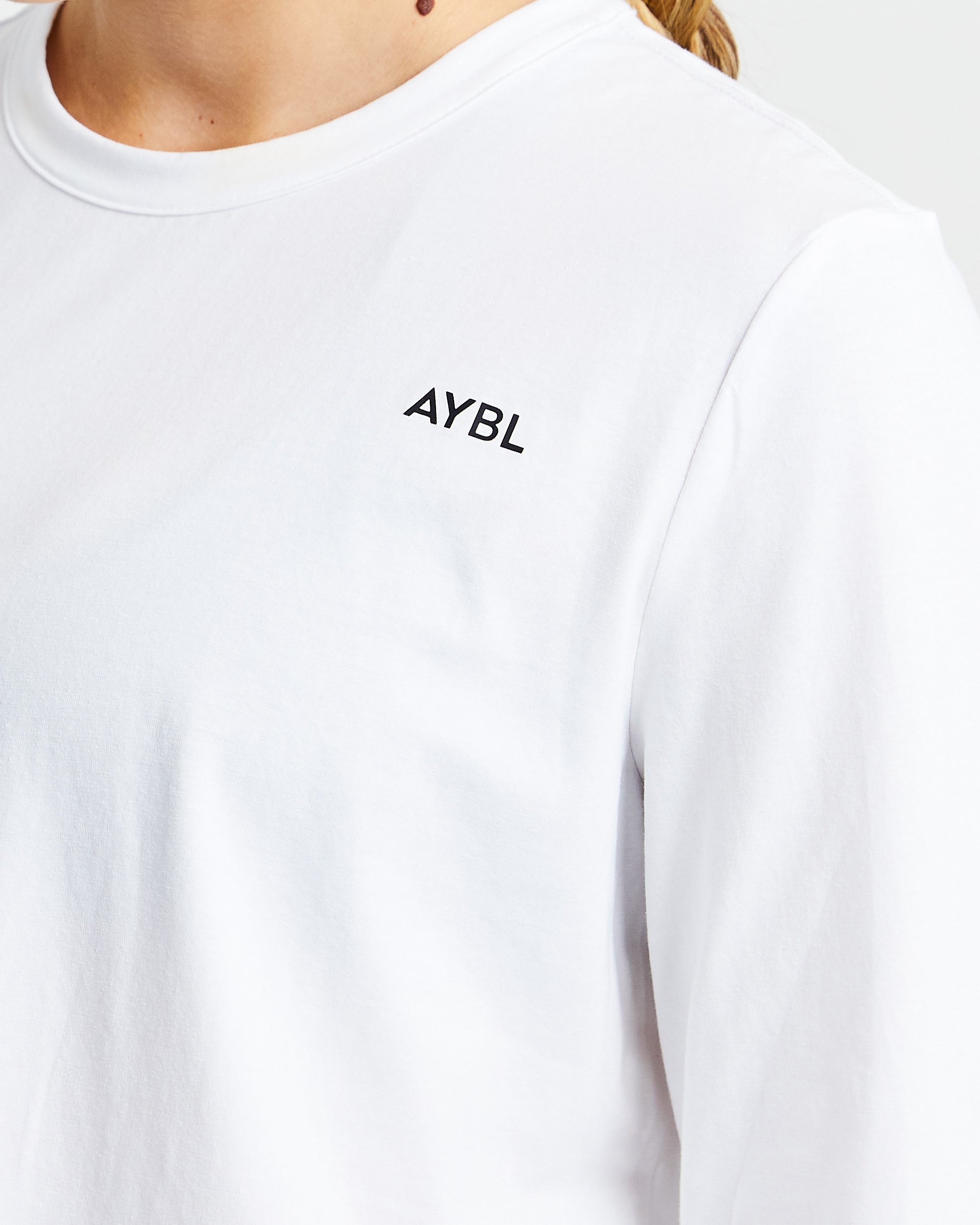 Everyday Relaxed Long Sleeve T Shirt - White