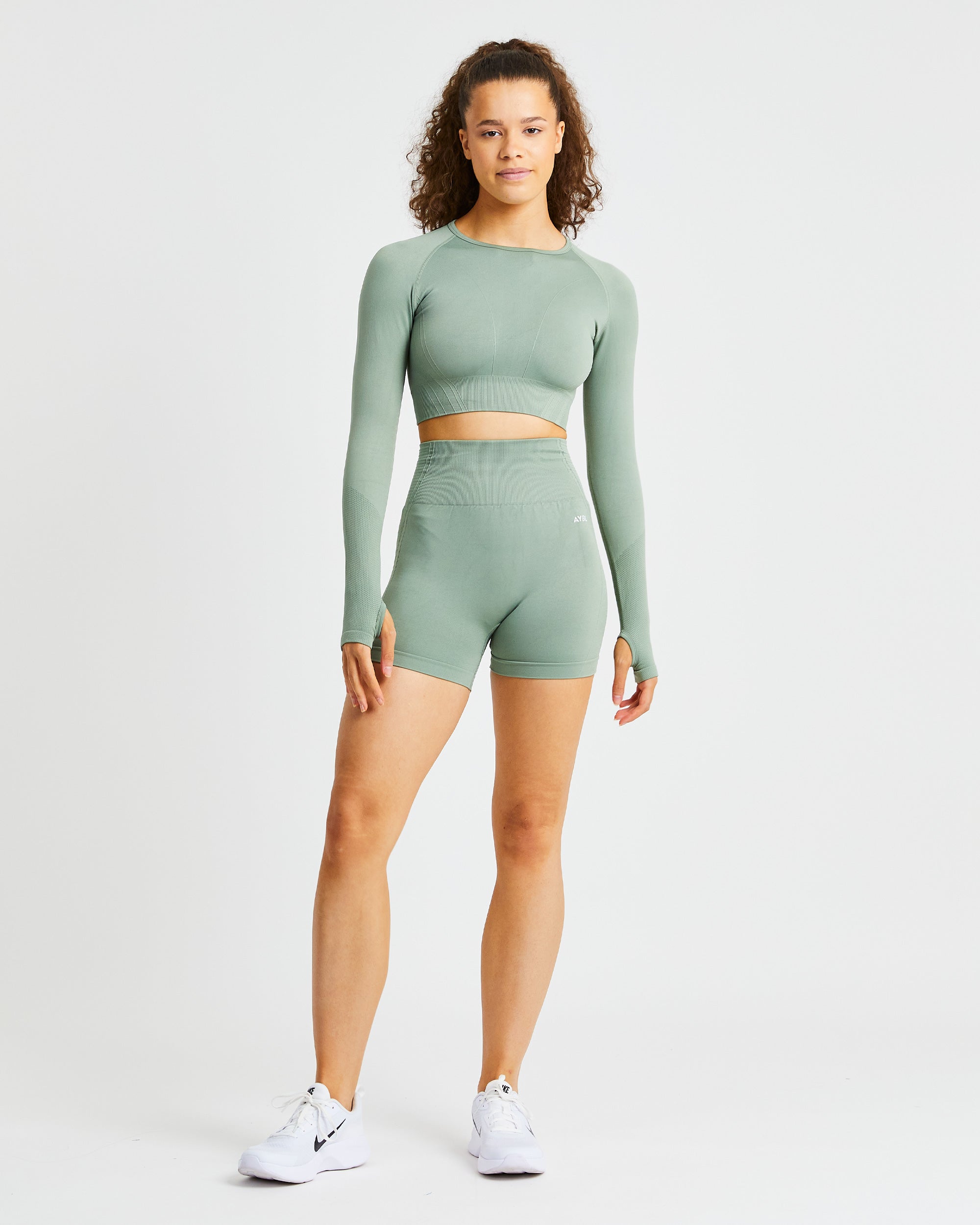 Balance V2 Seamless Shorts - Olive Green