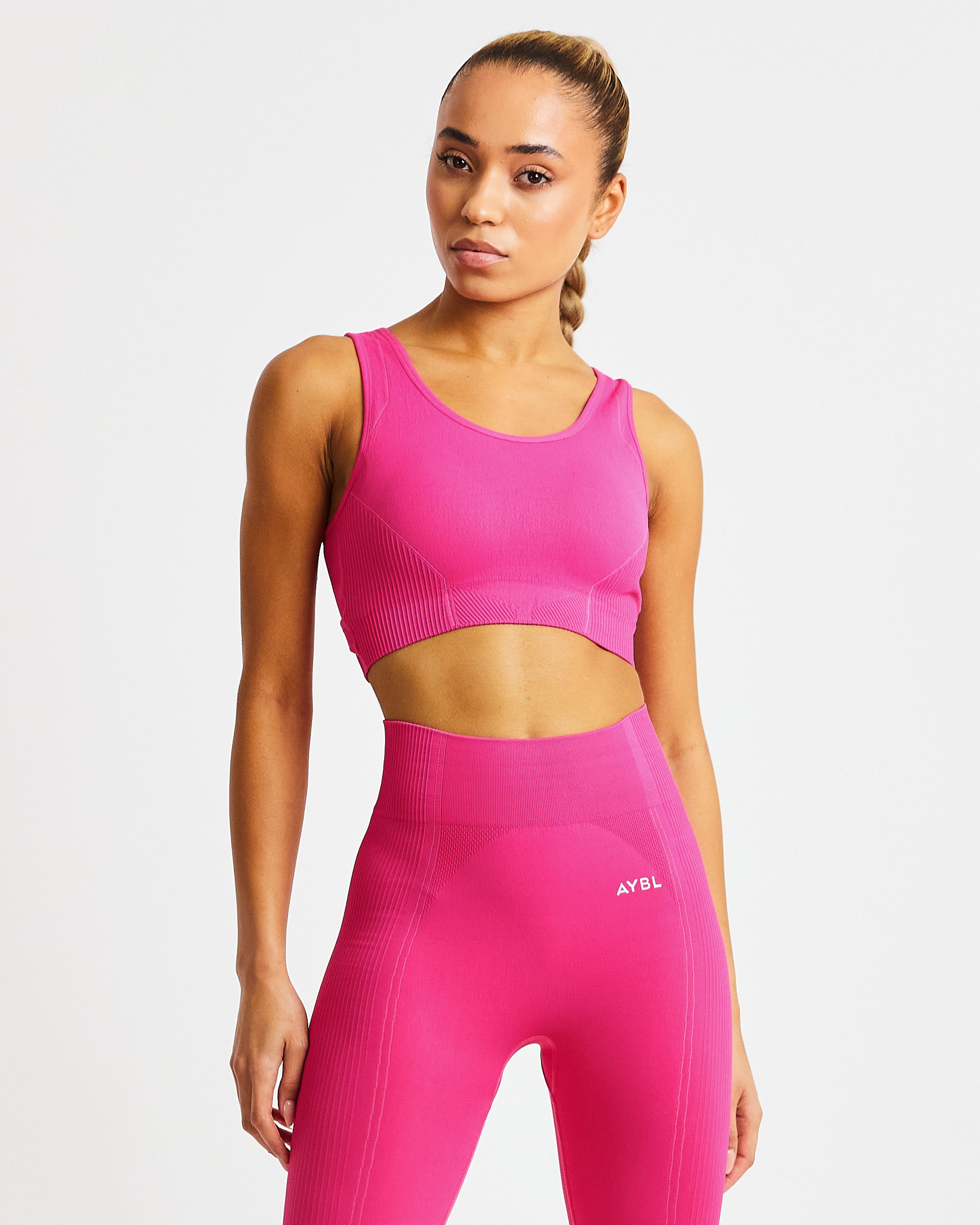 Reflex Seamless Sports Bra - Fuchsia Pink