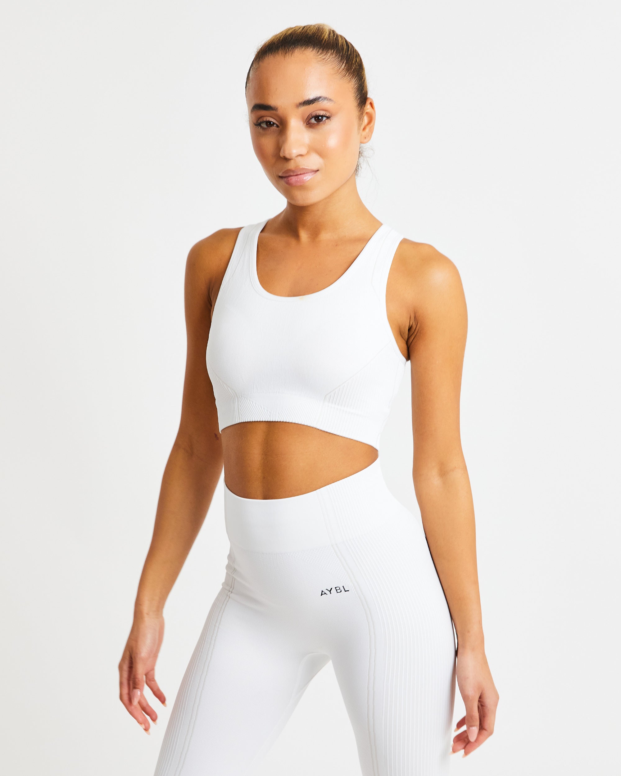 Reflex Seamless Sports Bra - White