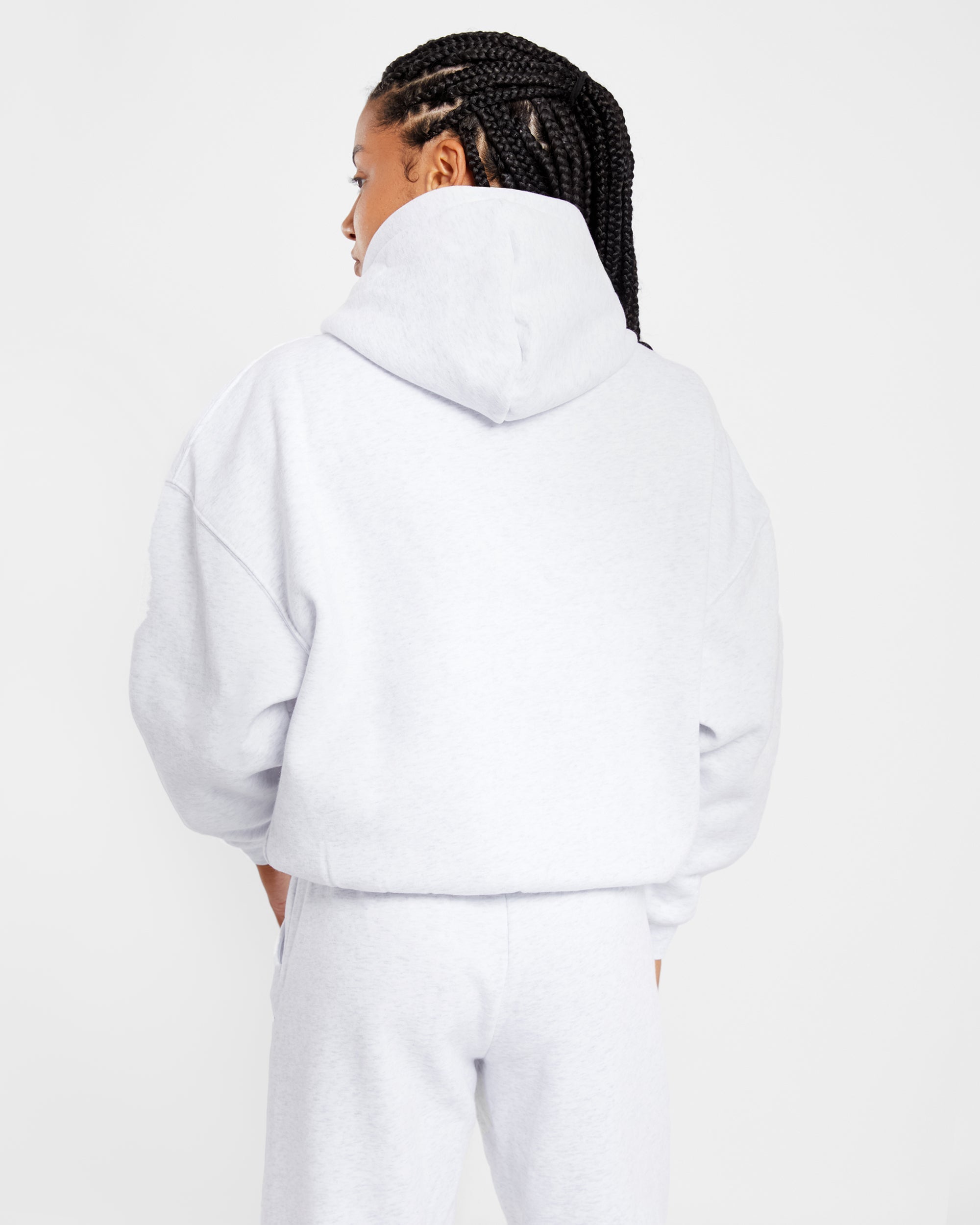 Varsity Oversized Hoodie - Heather Grey