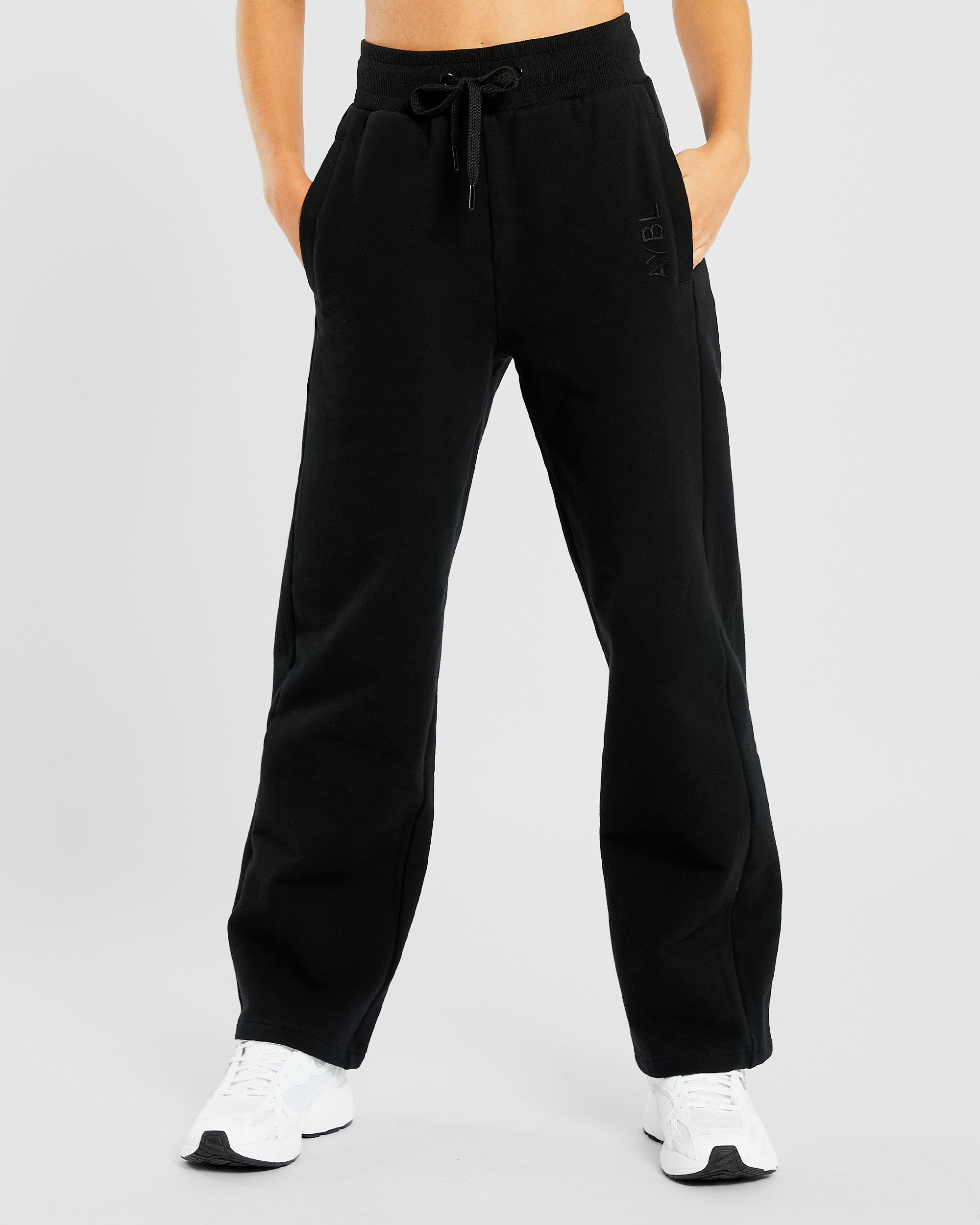 Everyday Relaxed Straight Leg Joggers - Black