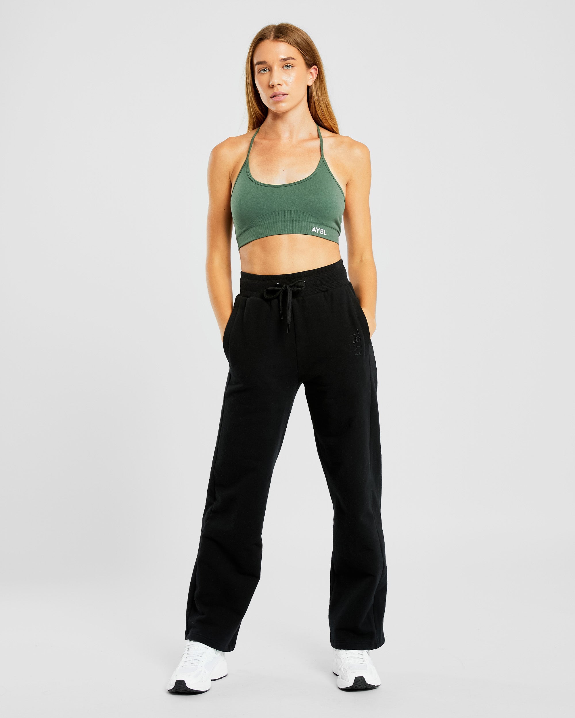 Everyday Relaxed Straight Leg Joggers - Black