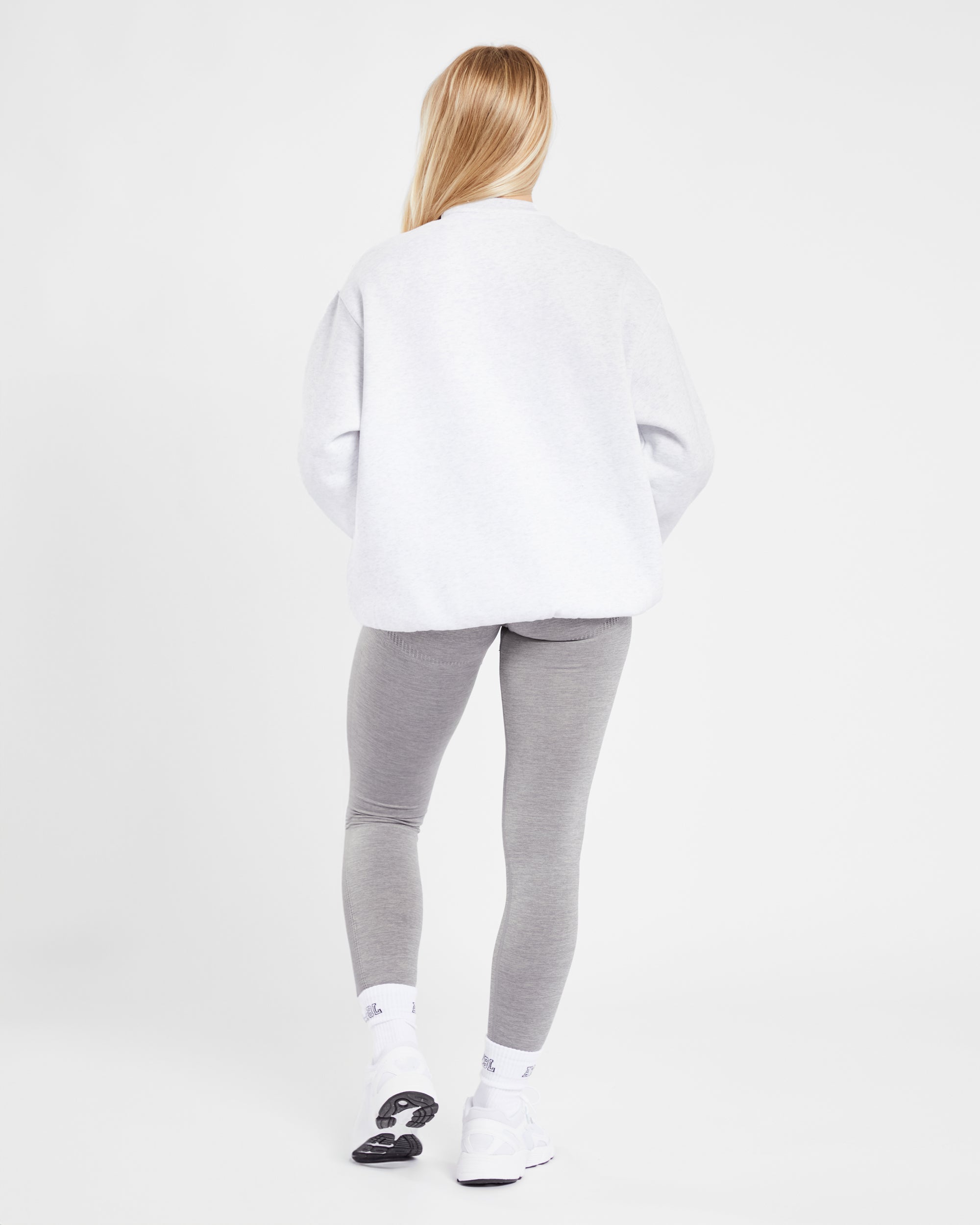 Varsity Oversized Sweatshirt - Heather Grey