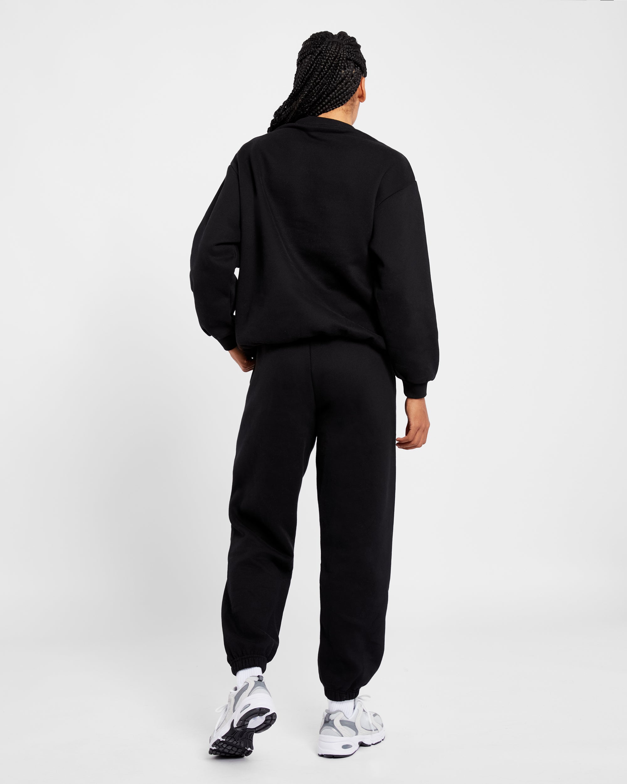 Varsity Oversized Joggers - Black