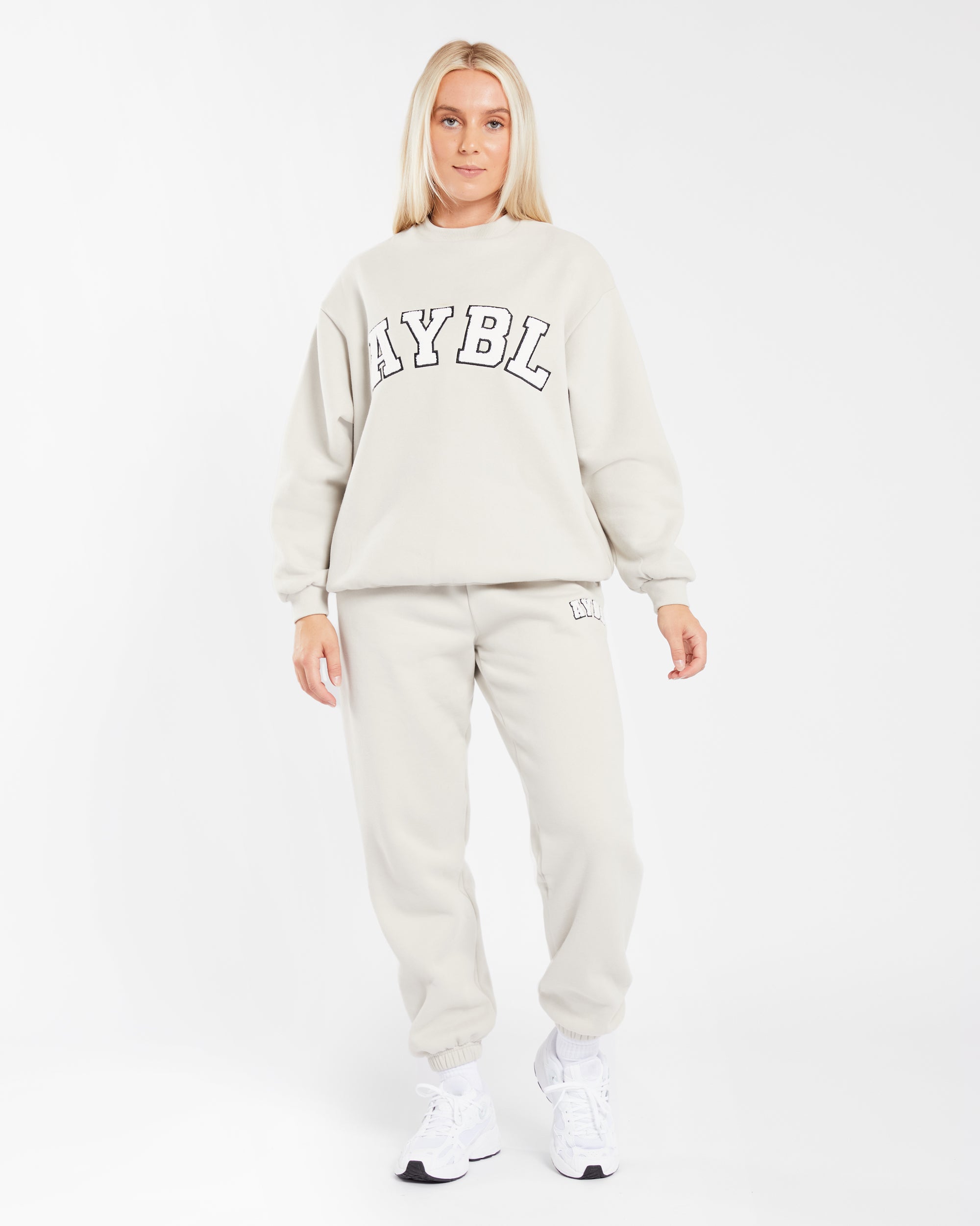 Varsity Oversized Sweatshirt - Sand