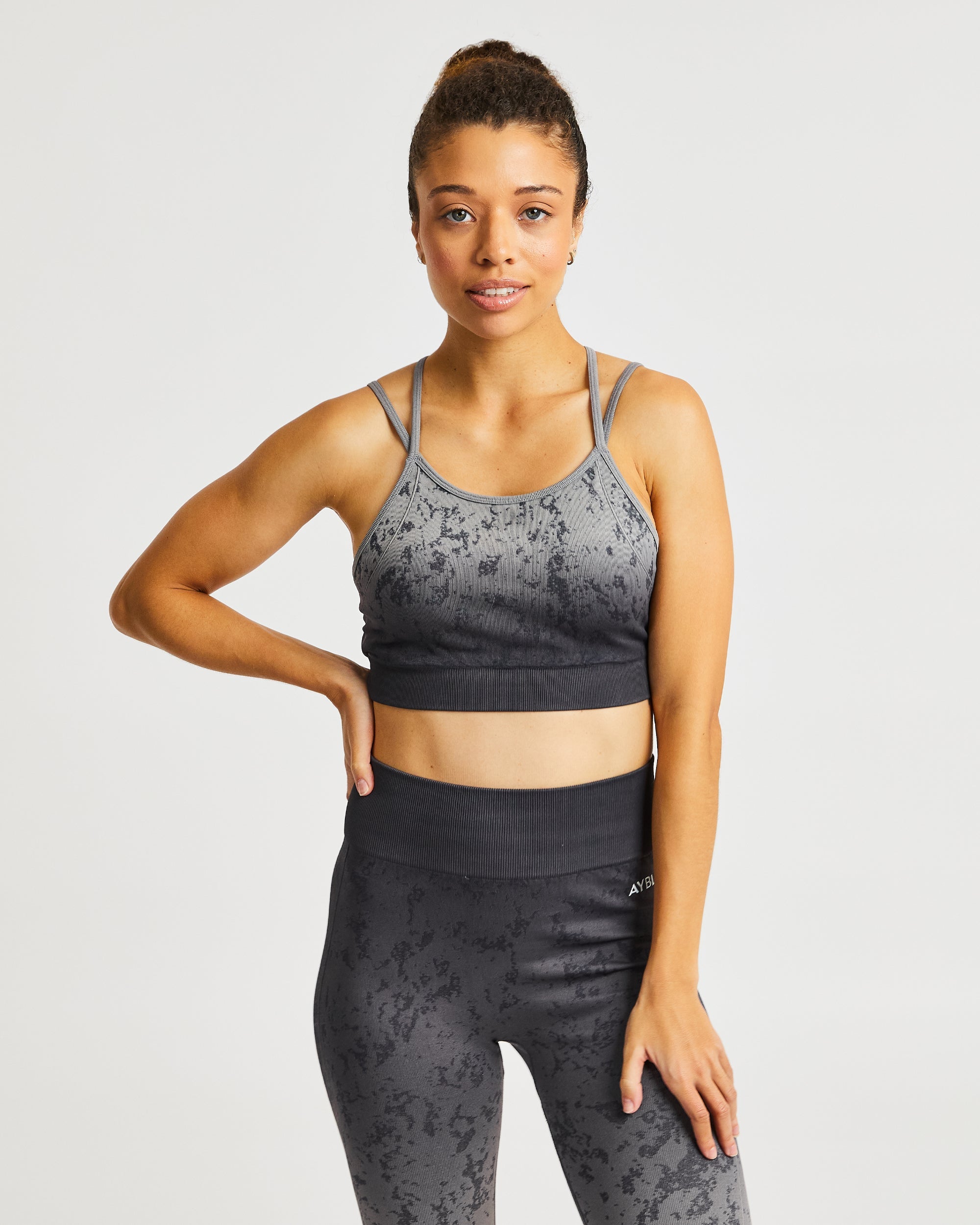 Flare Seamless Sports Bra - Grey