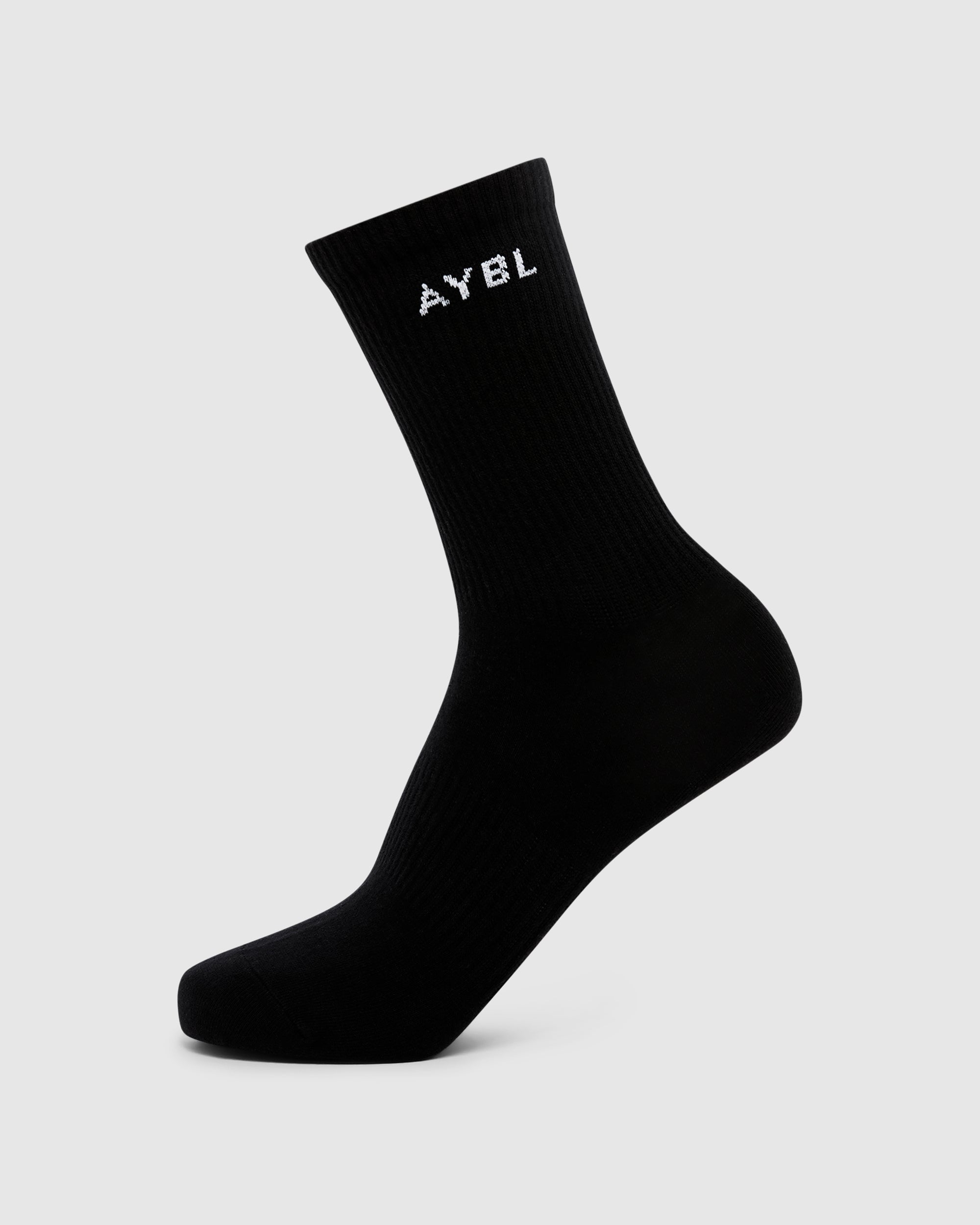 Everyday Crew Socks (3 Pack) - Black/White/Cream