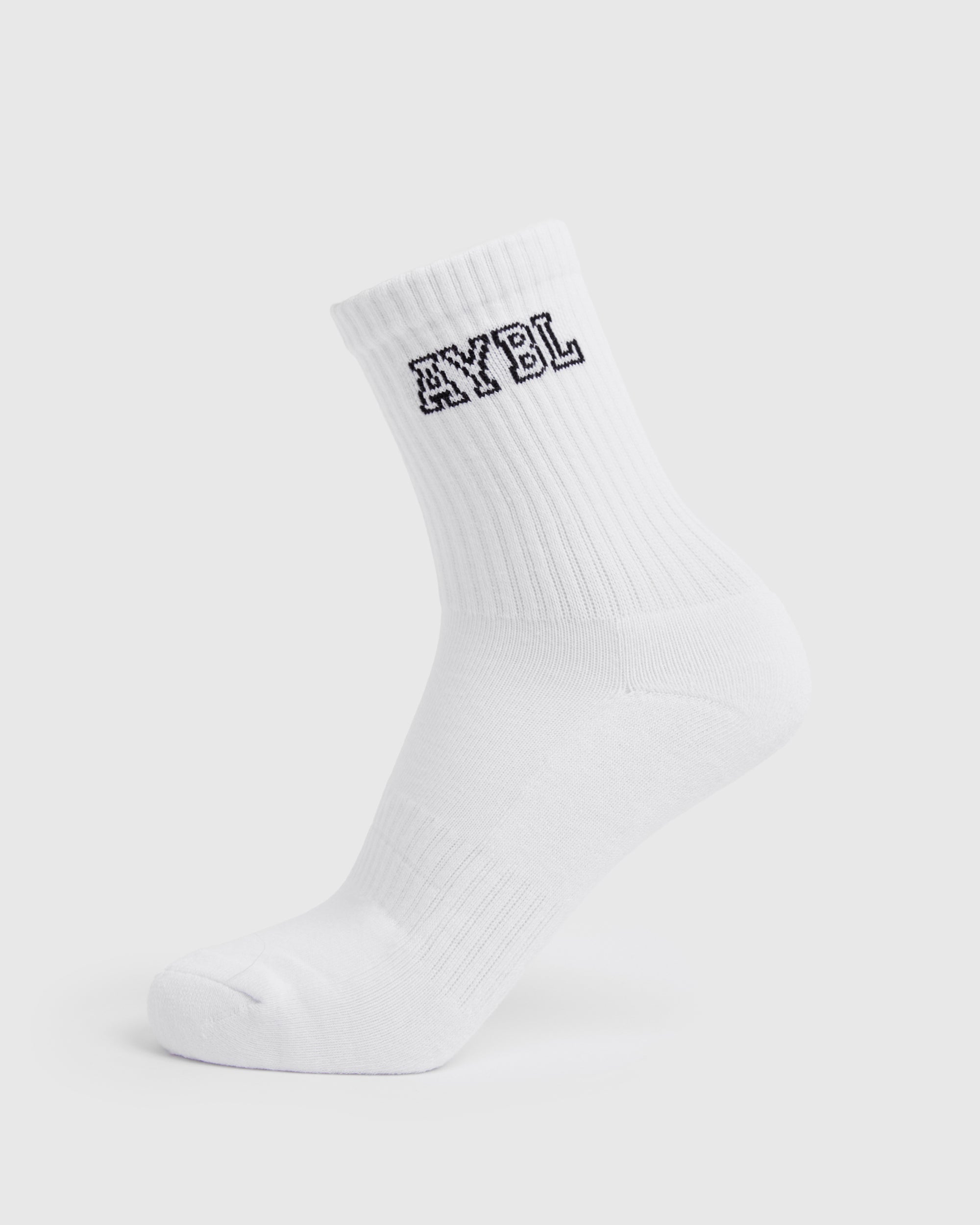 Varsity Crew Socks - White