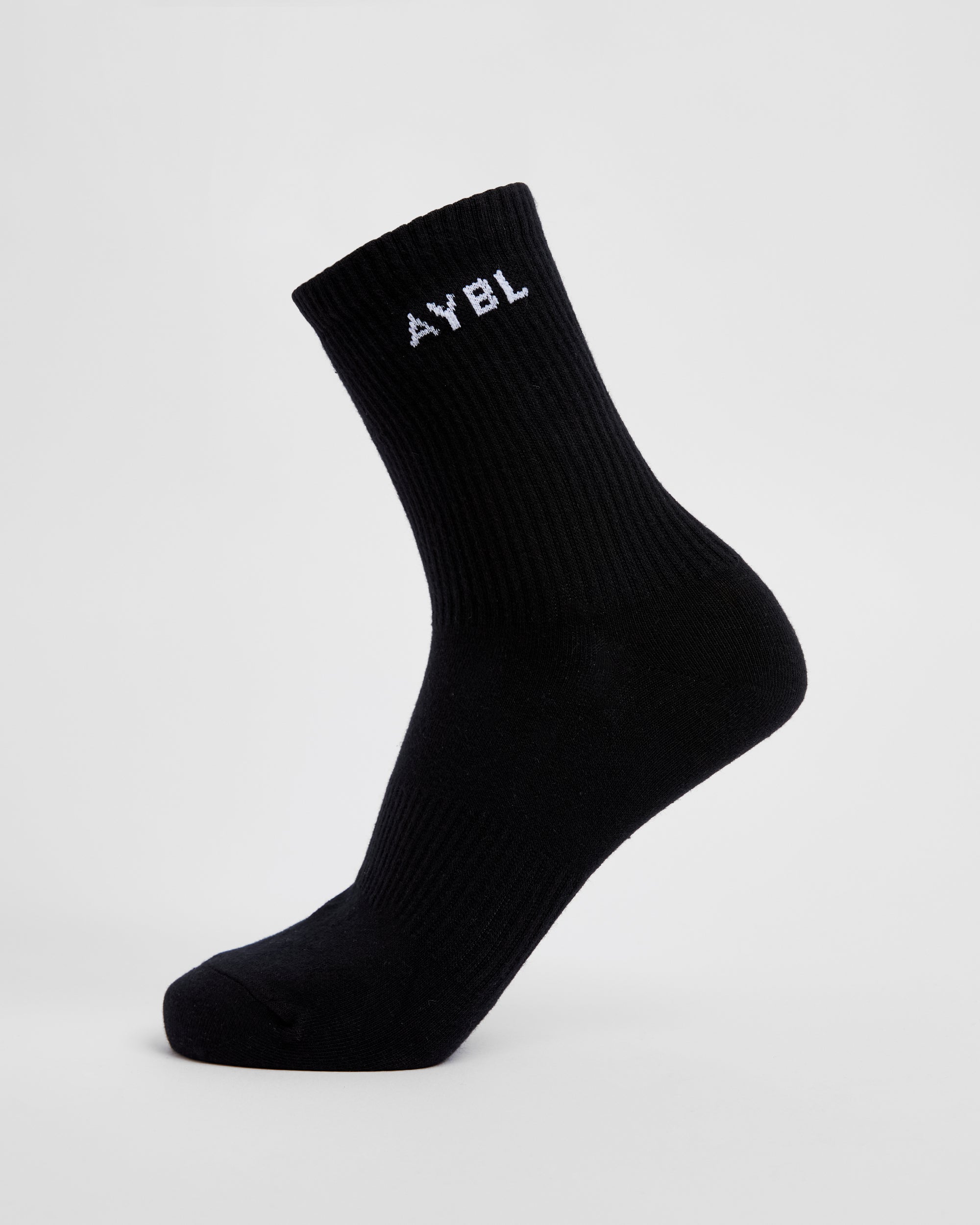 Everyday Crew Socks (3 Pack) - Black