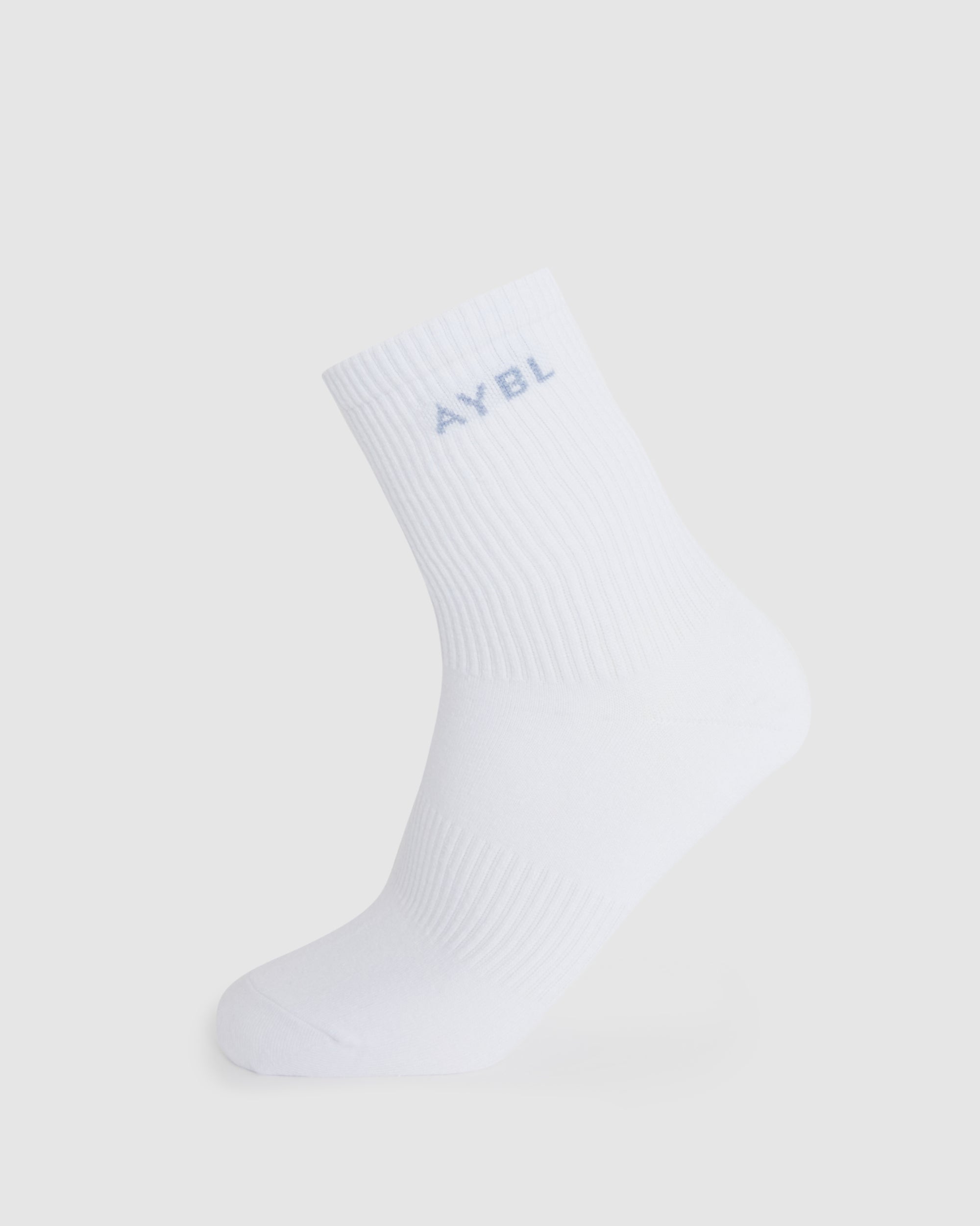 Everyday Crew Socks (3 Pack) - Slate Blue/Light Blue/White