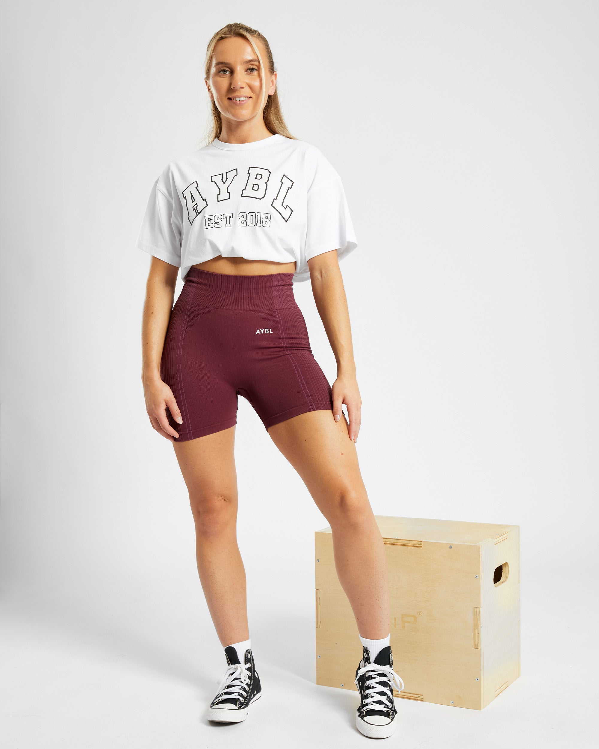 Varsity Oversized T Shirt - White