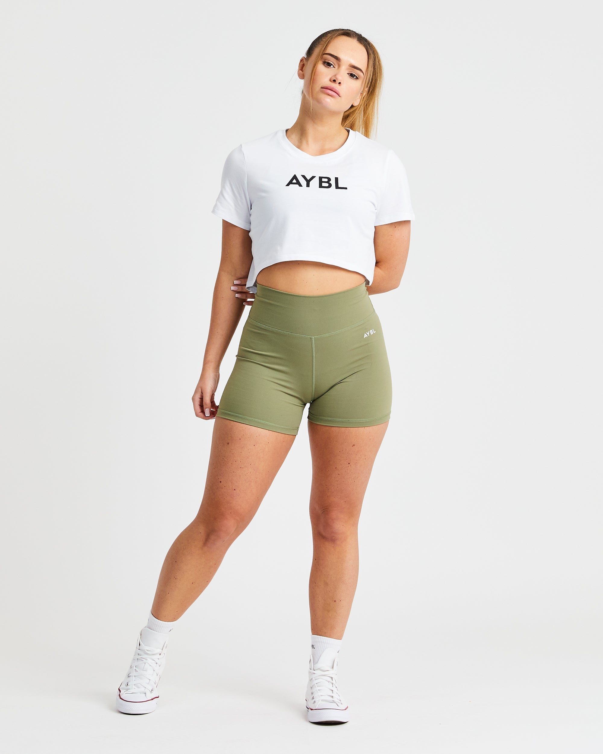 Crop T Shirt - White