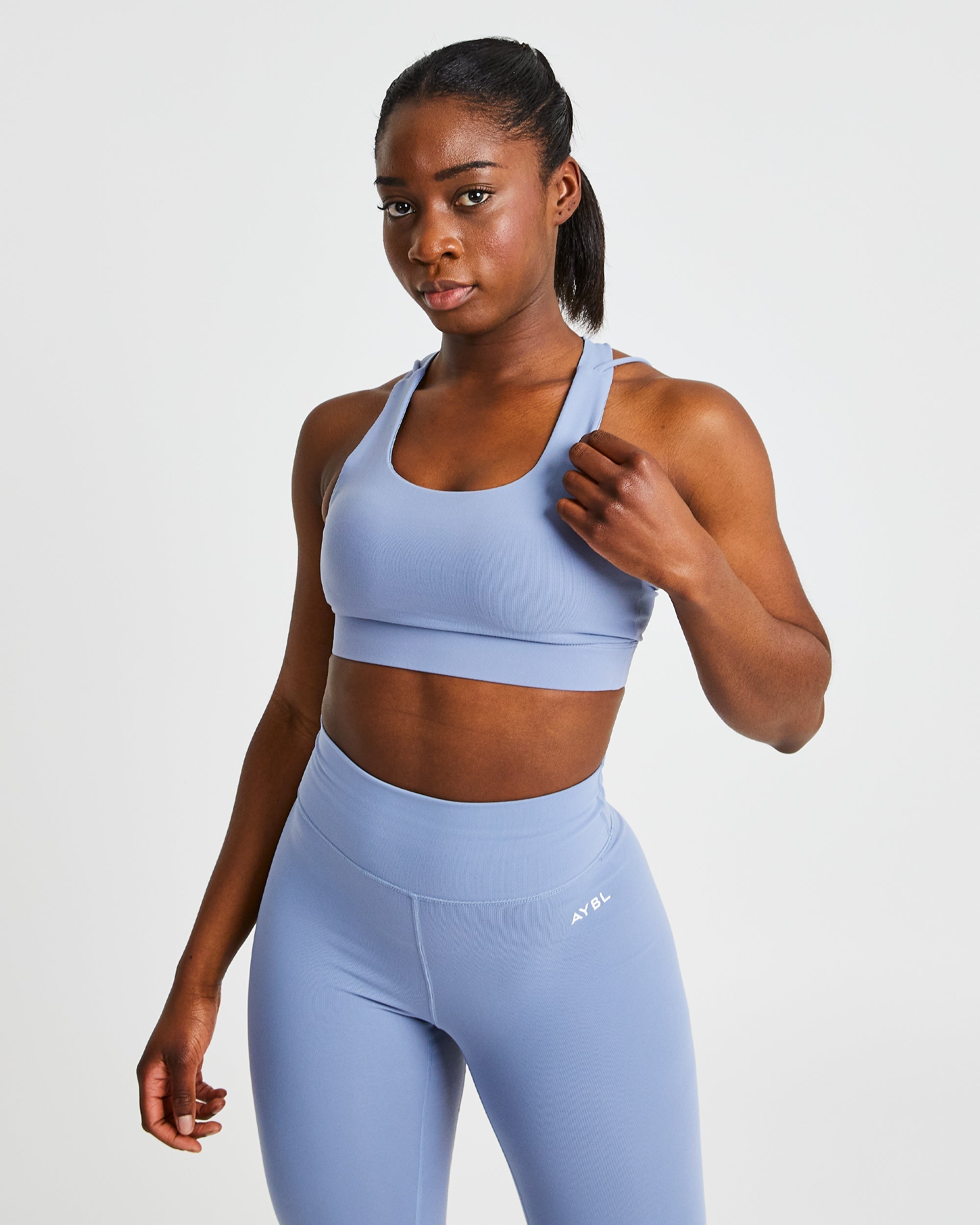 Core Sports Bra - Steel Blue