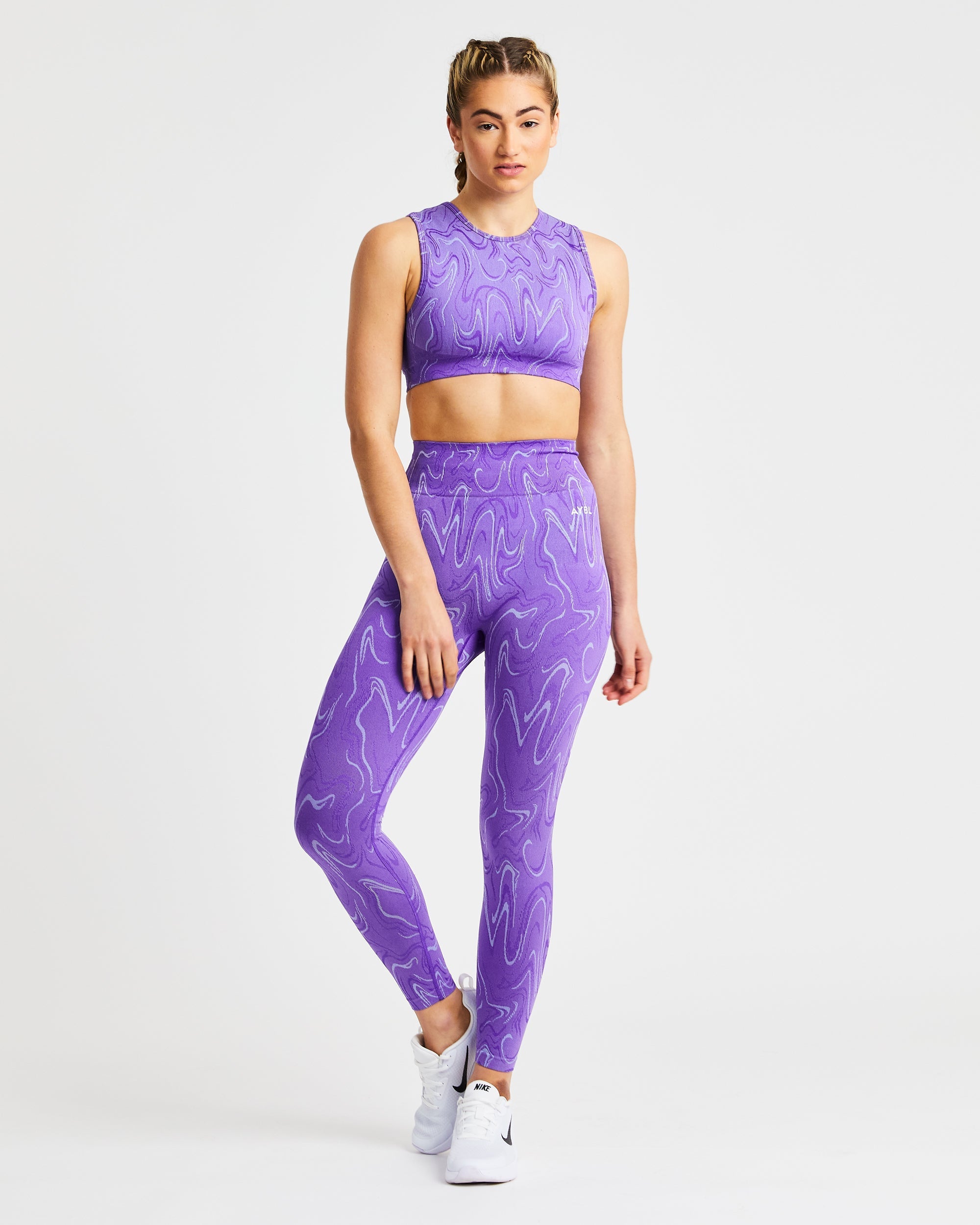 Velocity Seamless Crop Vest - Purple