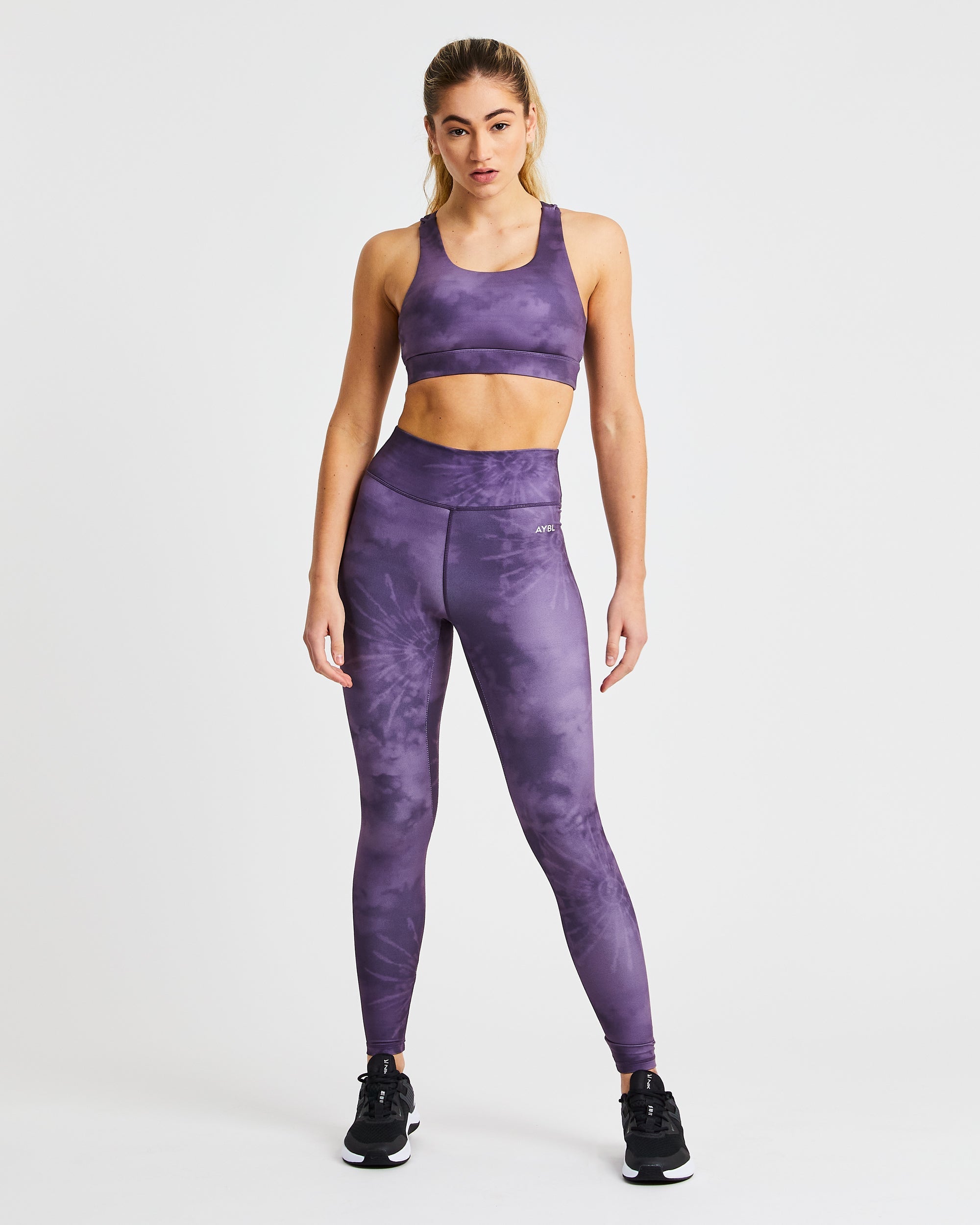 Core Sports Bra - Purple Tie Dye